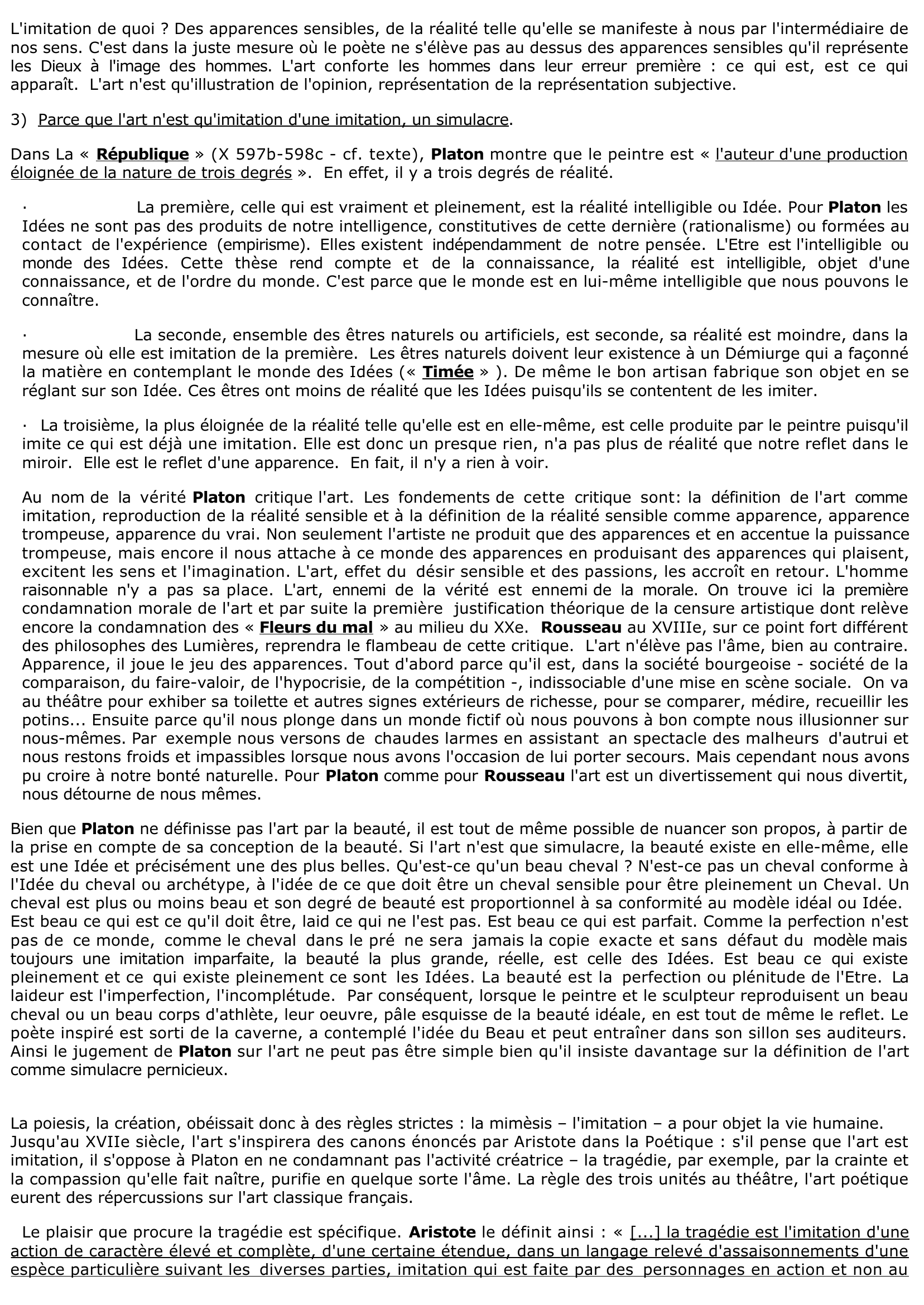 Prévisualisation du document Les règles de l'art ?