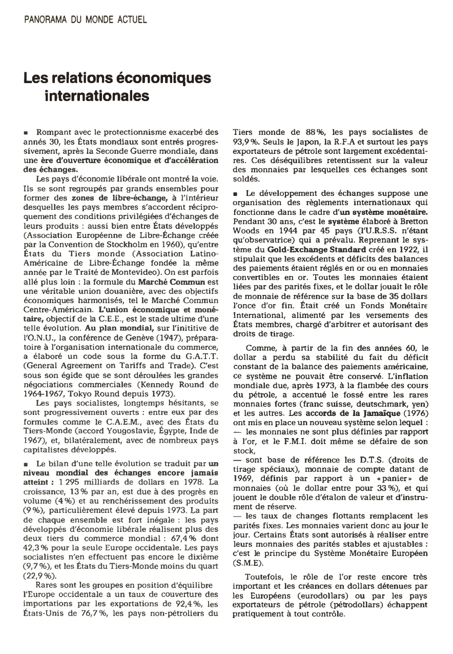 Prévisualisation du document Les relations économiques internationales - Italie (en 1980)