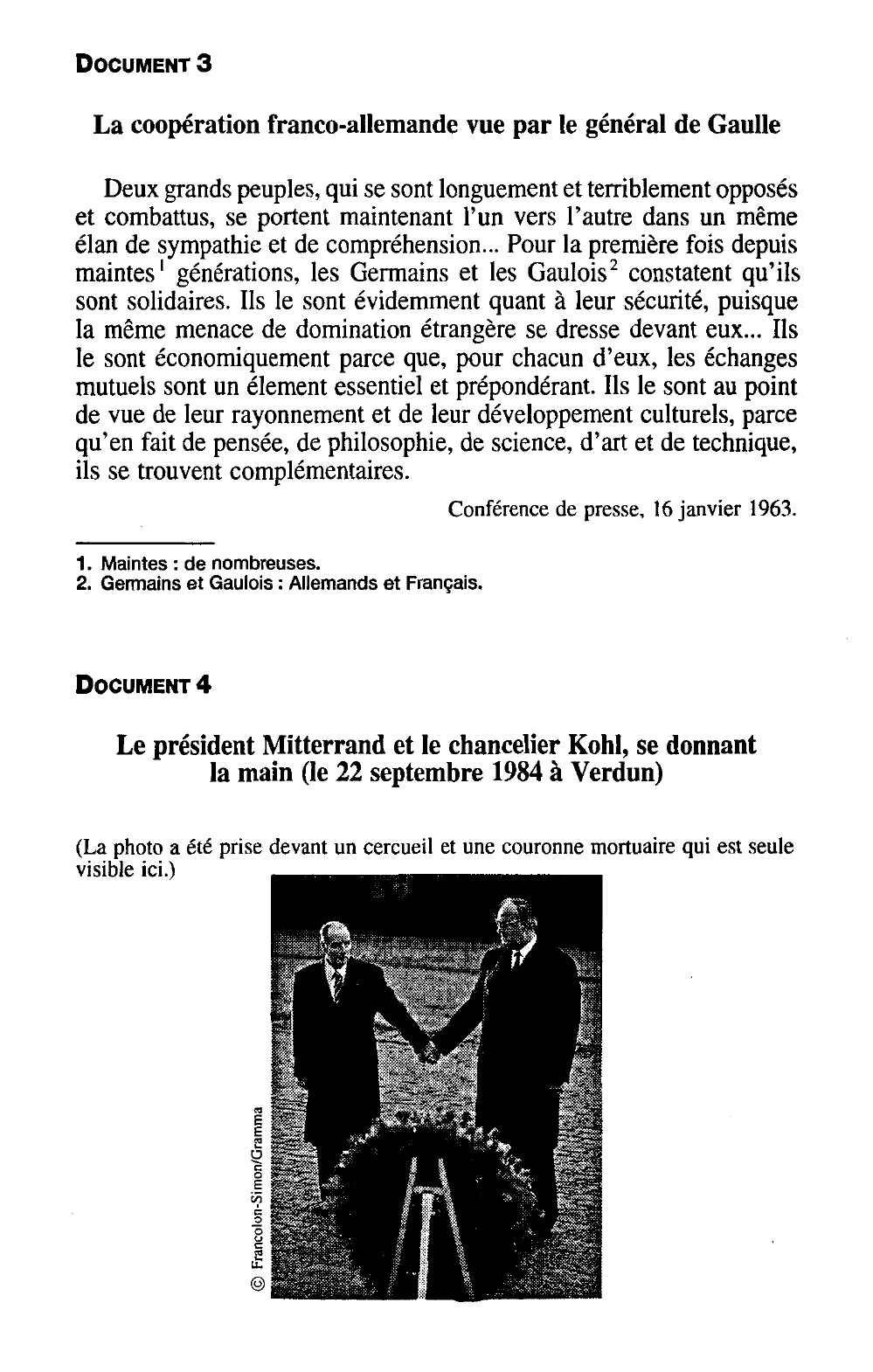 Prévisualisation du document Les relations franco-allemandes (1945-1990) ? (histoire)