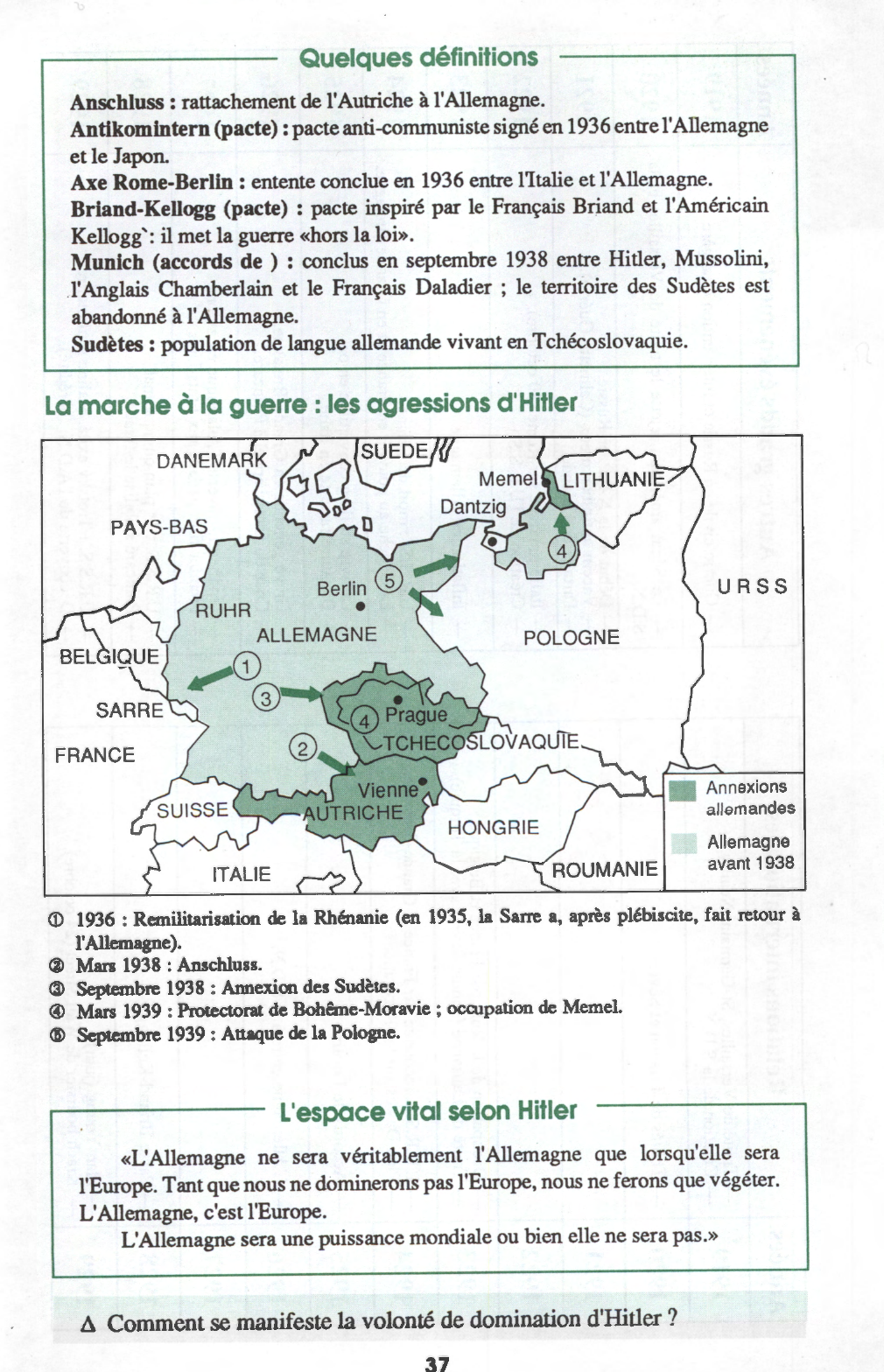 Prévisualisation du document Les relations internationales (1920-1939) - Histoire