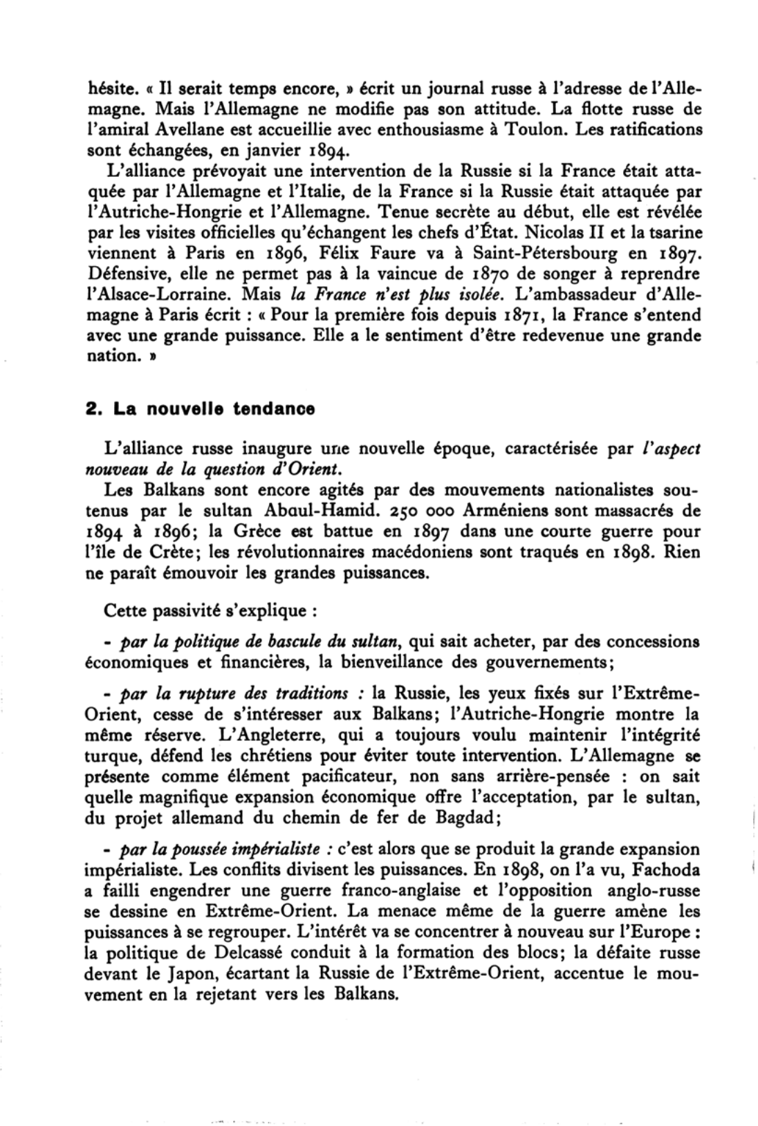 Prévisualisation du document LES RELATIONS INTERNATIONALES DE 1890 A 1914 (histoire)