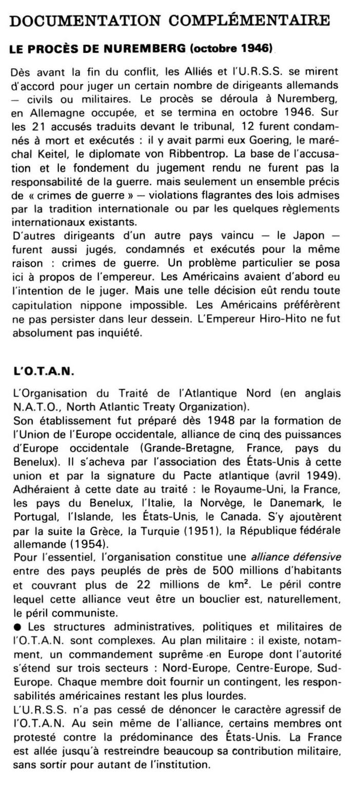 Prévisualisation du document LES RELATIONS INTERNATIONALES DEPUIS 1945 (HISTOIRE)