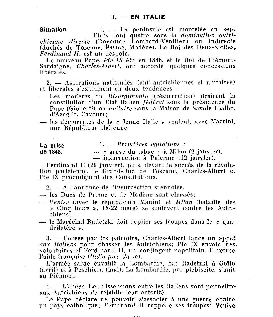 Prévisualisation du document LES RÉVOLUTIONS DE 1848 EN EUROPE