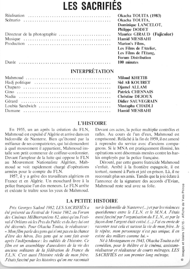 Prévisualisation du document LES SACRIFIÉS