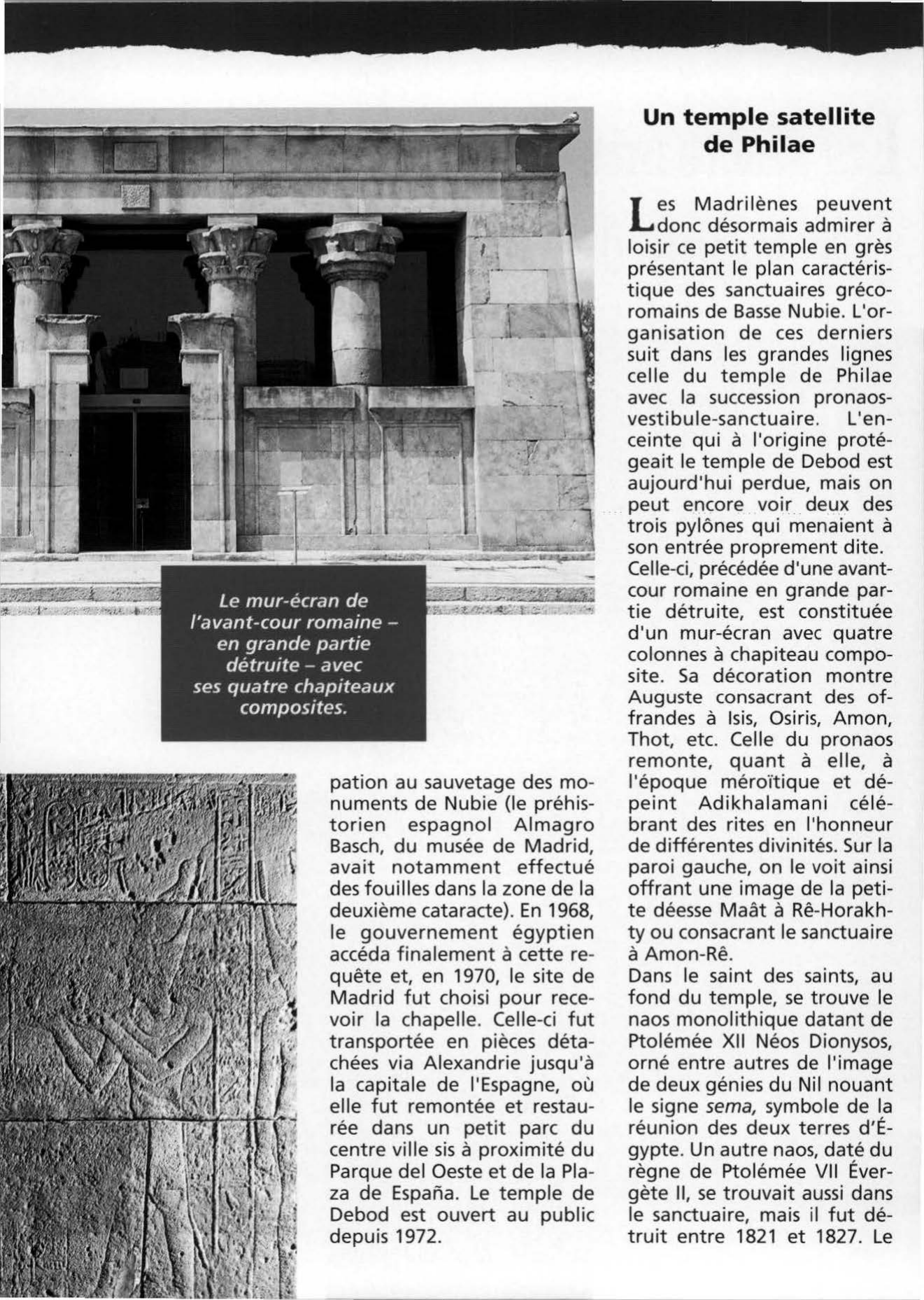 Prévisualisation du document Les sanctuaires expatriés de Nubie le temple de Debod à Madrid