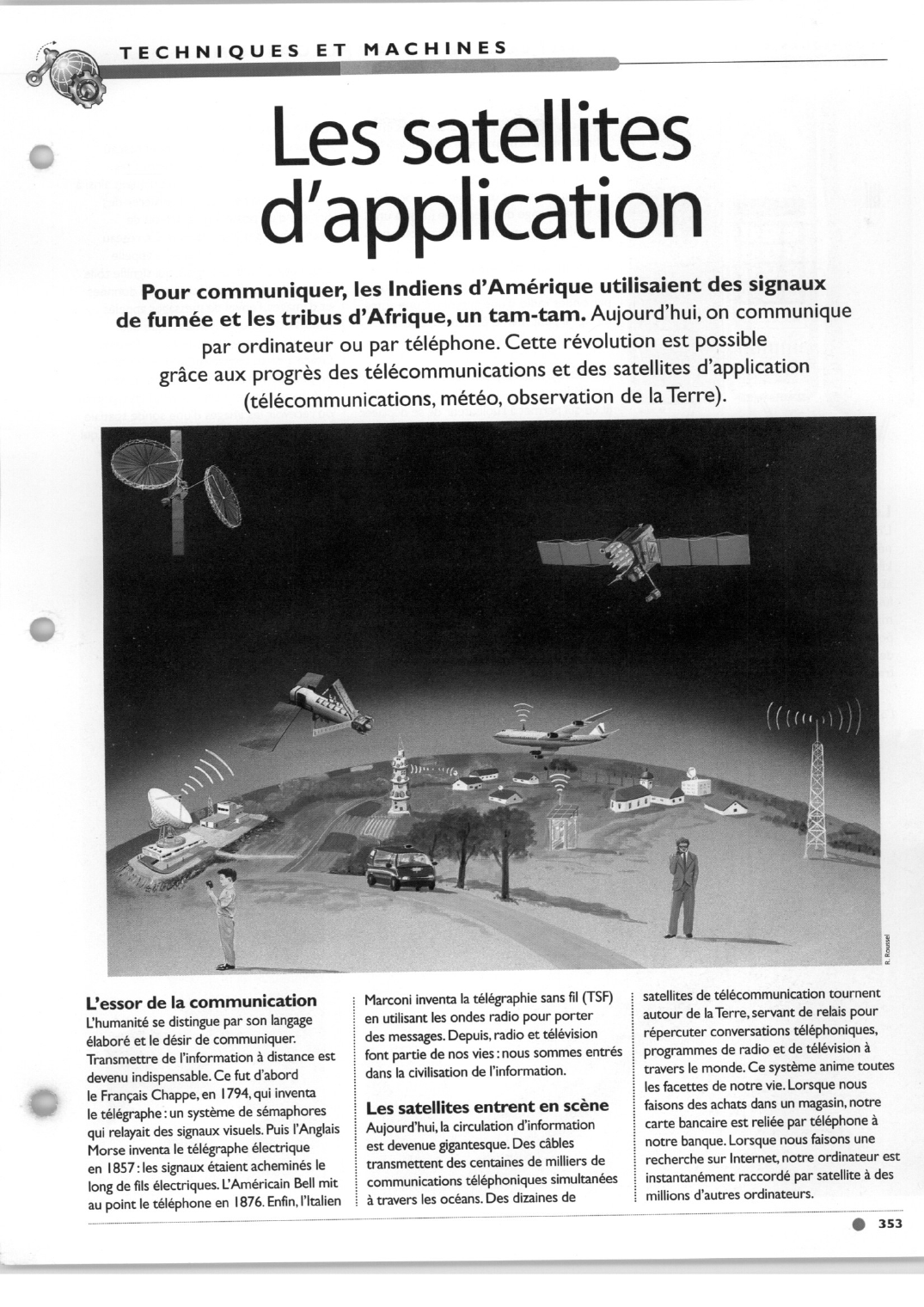 Prévisualisation du document 	Les satellites  d'application