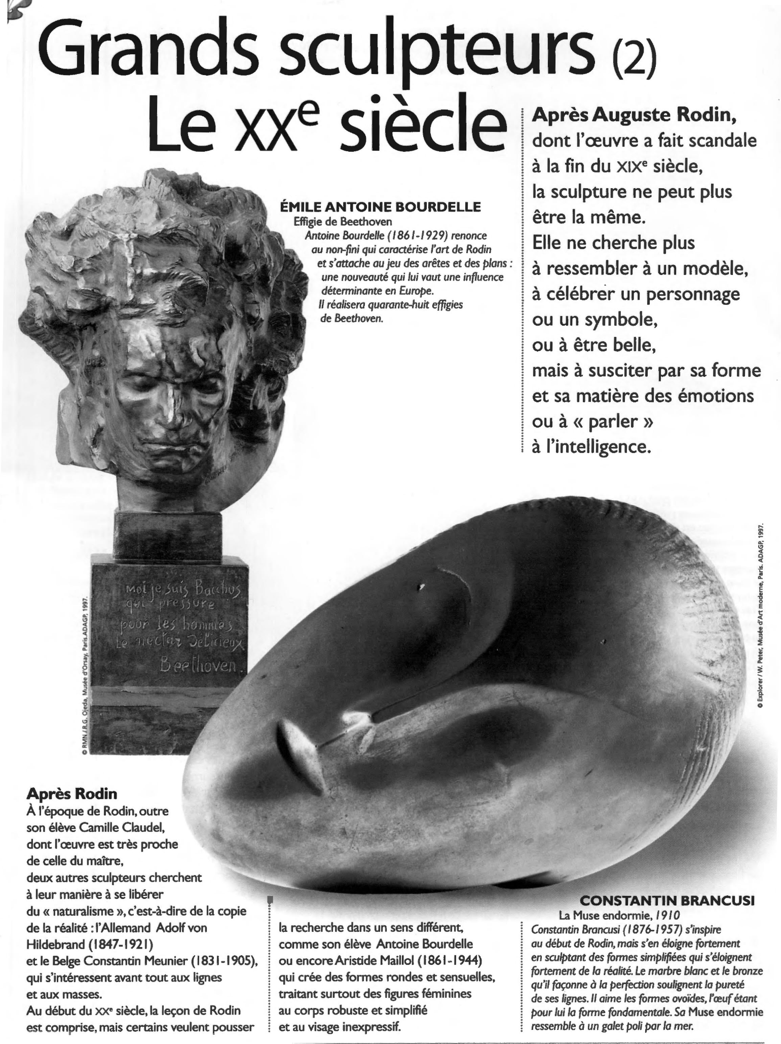 Prévisualisation du document Les sculpteurs du XXe