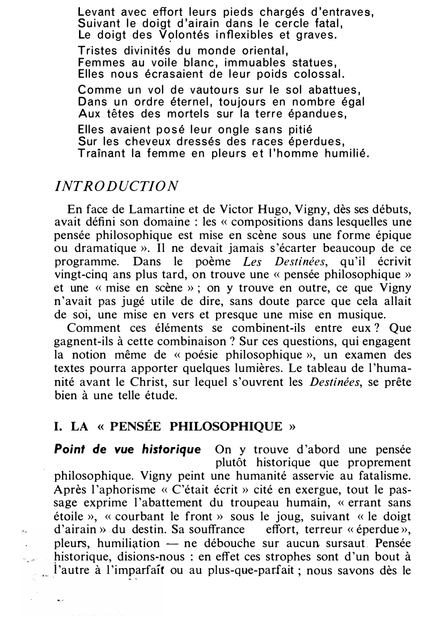 Prévisualisation du document Les sept premières strophes des « Destinées » - Vigny