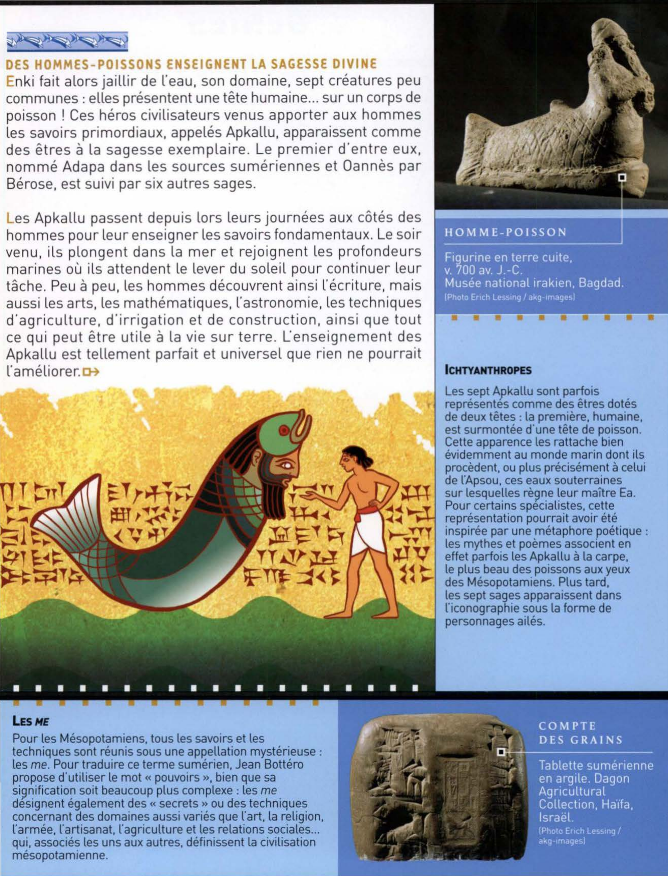Prévisualisation du document LES SEPT SAGES : Les héros civilisateurs de la Mésopotamie