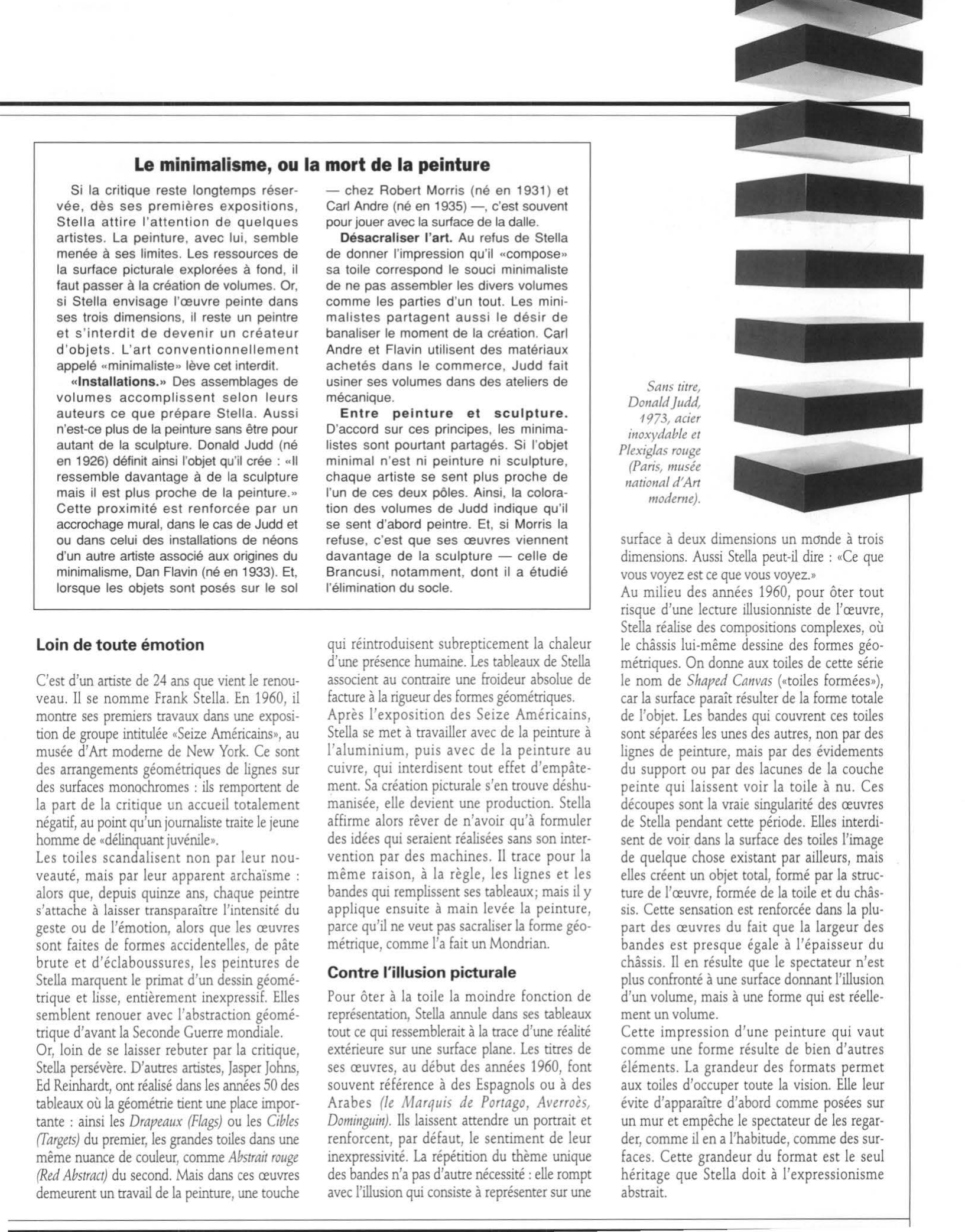 Prévisualisation du document LES SHAPED CANVAS DE STELLA