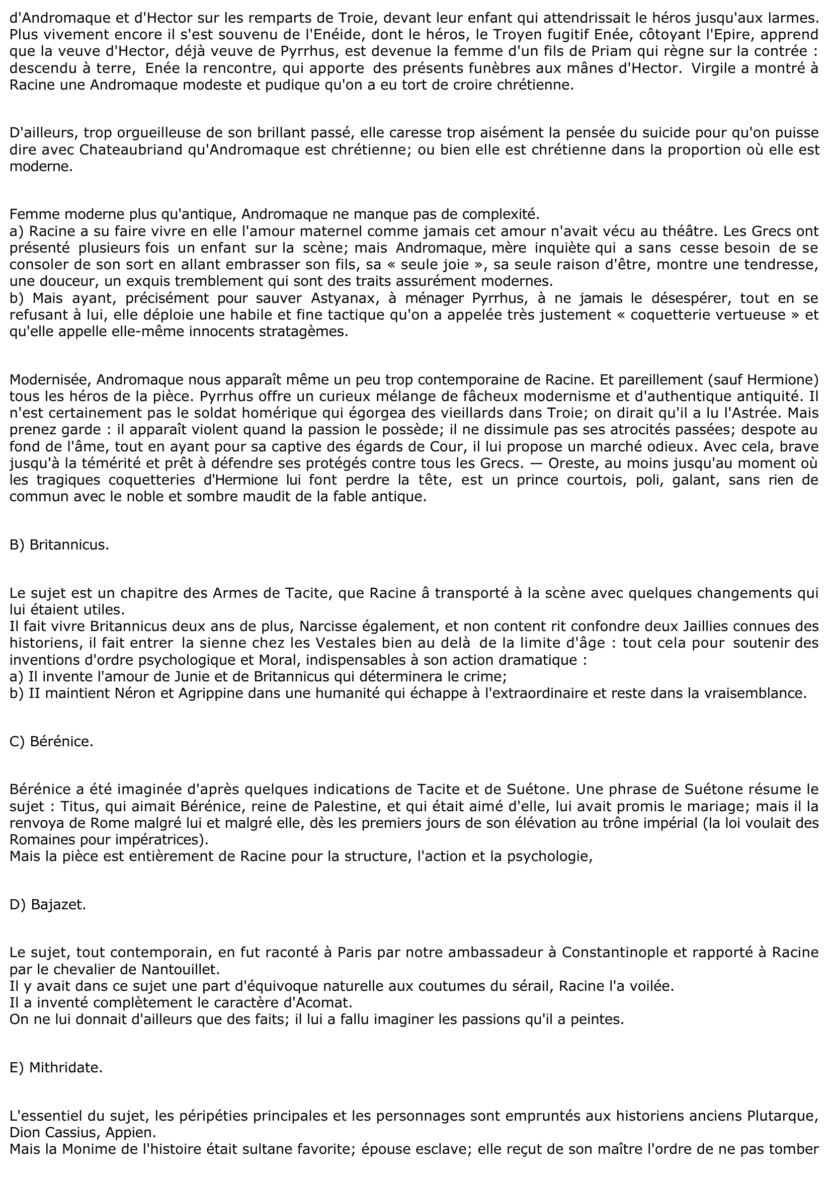 Prévisualisation du document LES SOURCES DE L'OEUVRE DE RACINE
