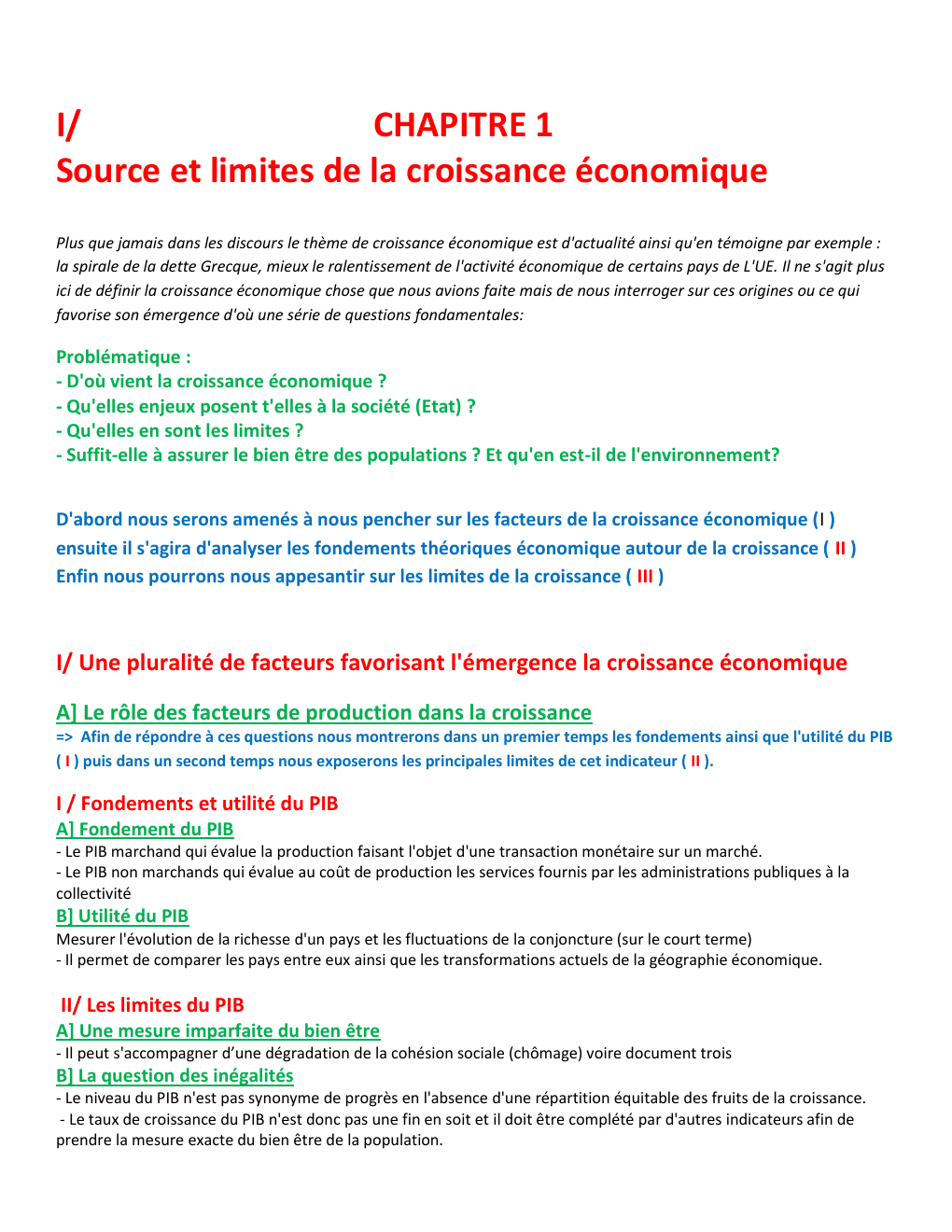 Prévisualisation du document LES SOURCES ET LES LIMITES DE LA CROISSANCE