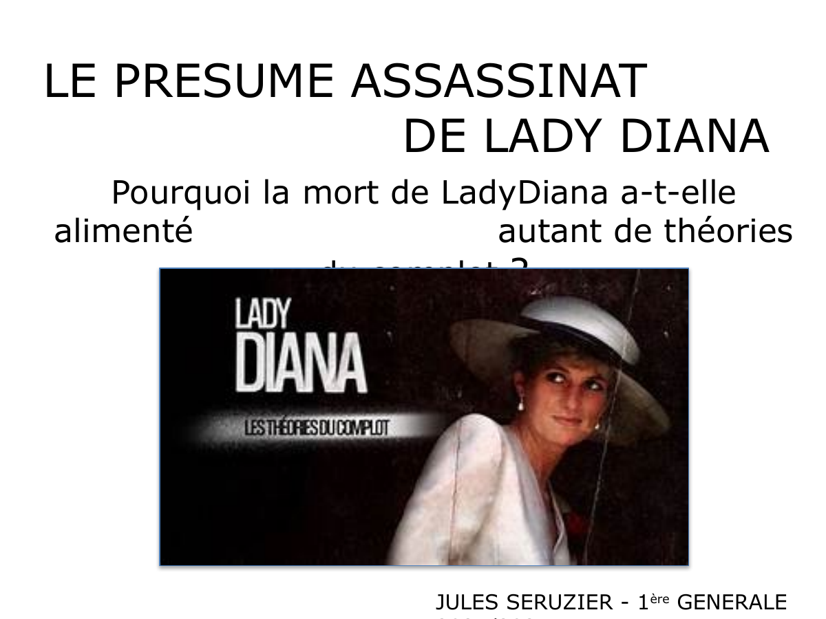 Prévisualisation du document Les théories du complot Lady Diana