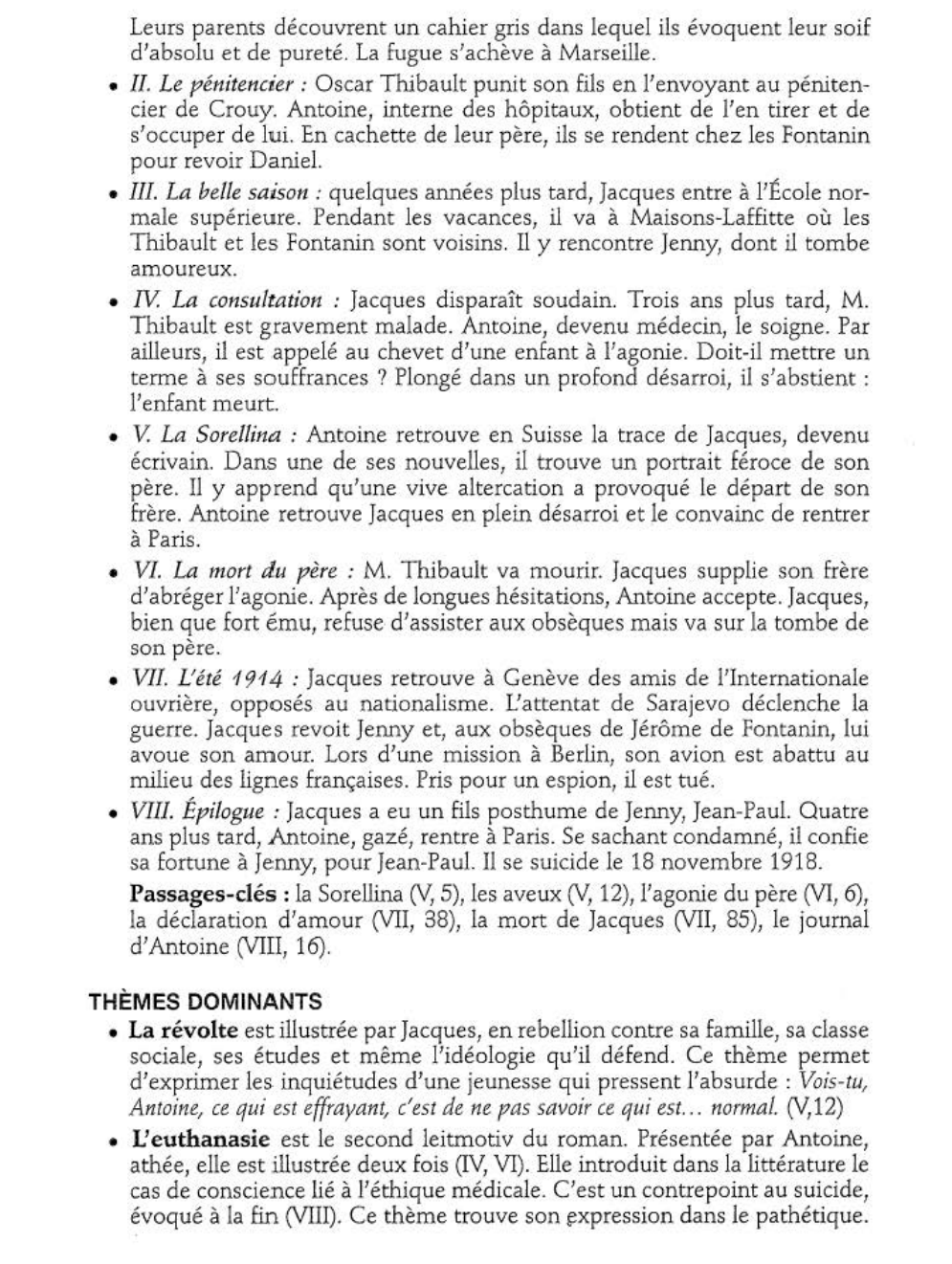 Prévisualisation du document Les Thibault 1922-1940    Roger Martin du Gard  (résumé de l'oeuvre & analyse détaillée)