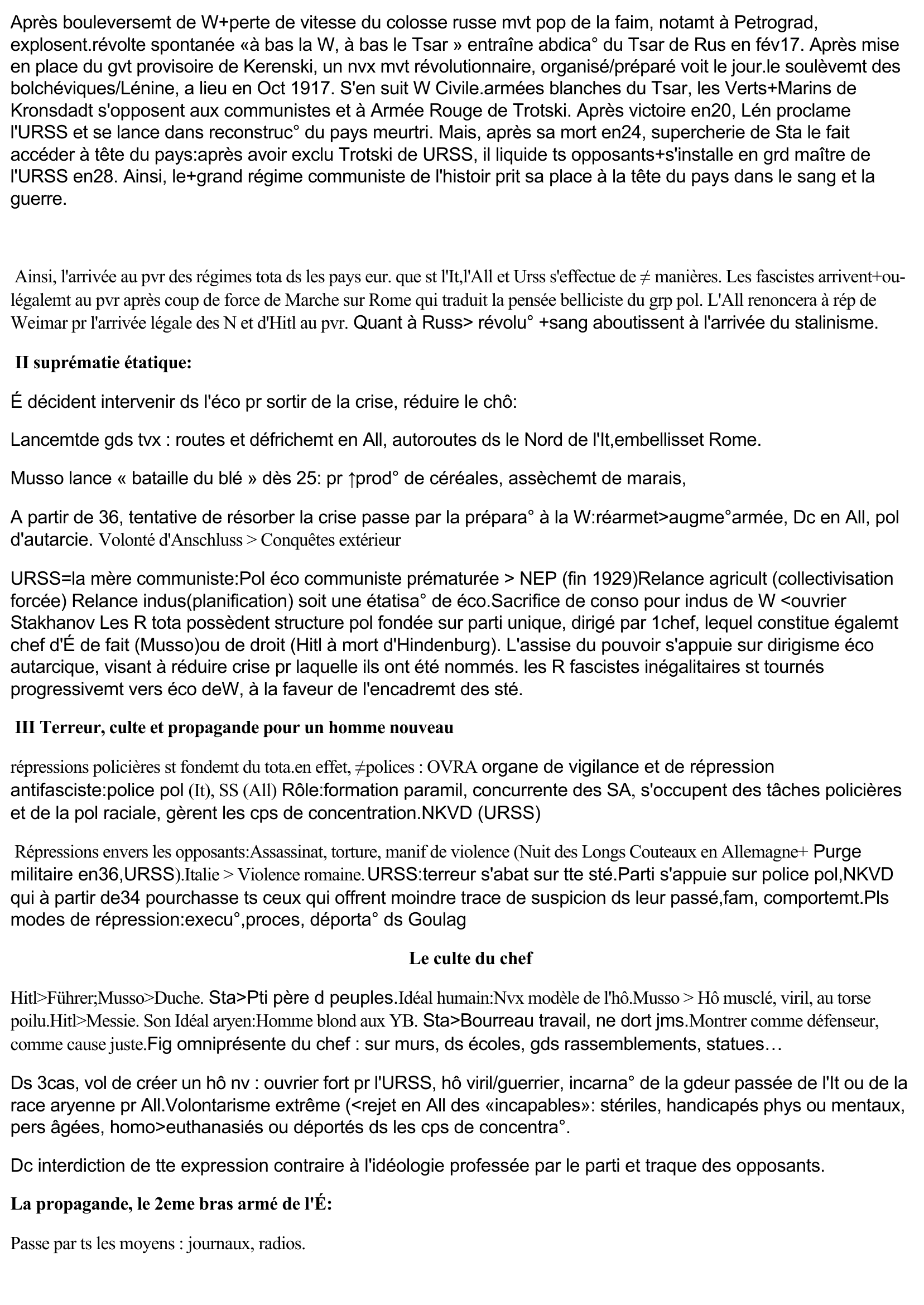 Prévisualisation du document Les totalitarismes dans l'entre-deux guerres