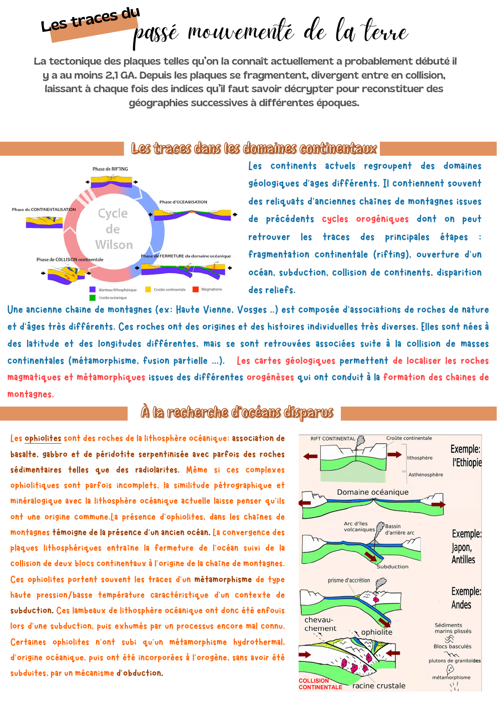 Prévisualisation du document les traces du passé mouvementé de la terre
