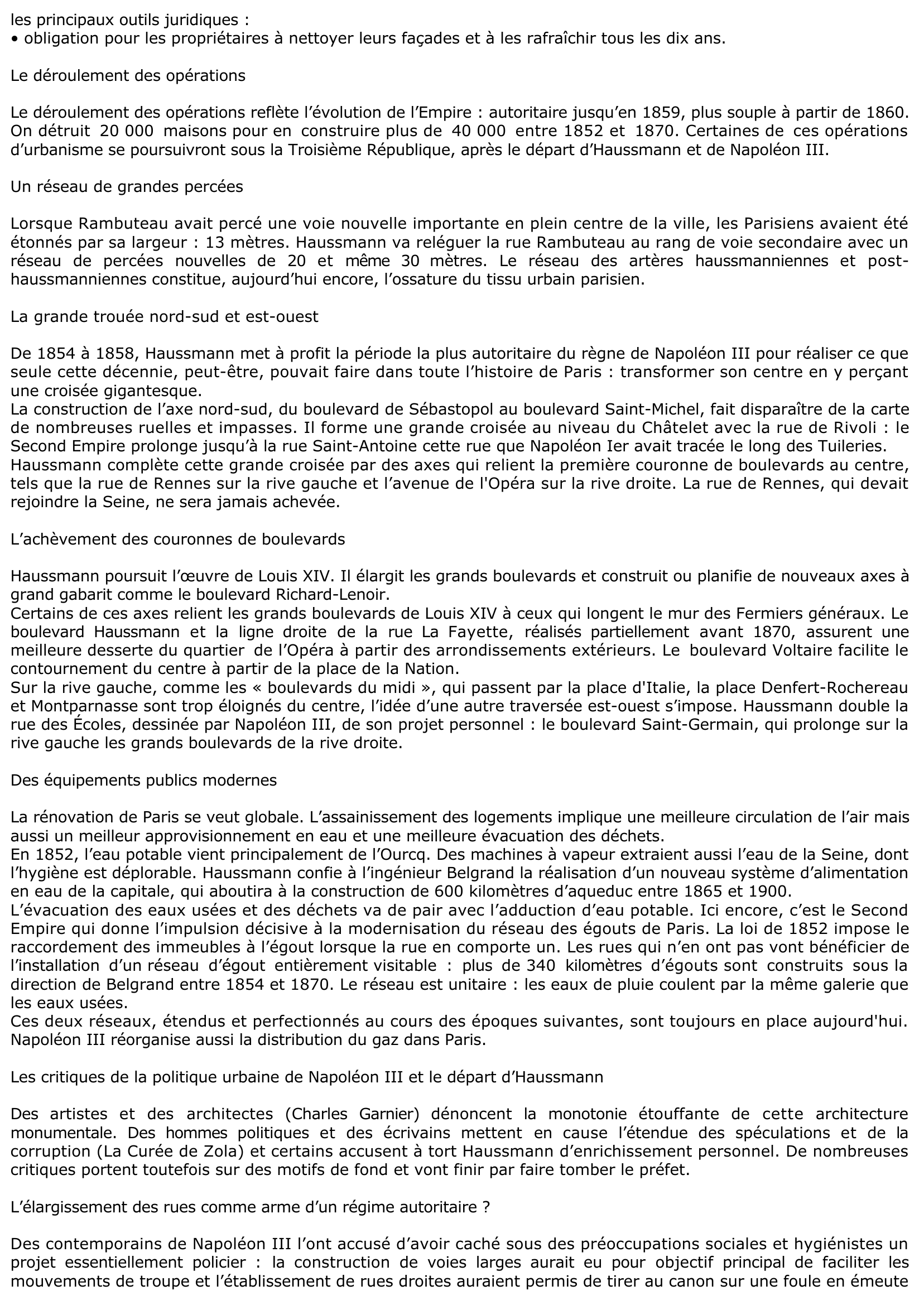 Prévisualisation du document Les transformations de Paris sous le Second Empire (Haussmann)