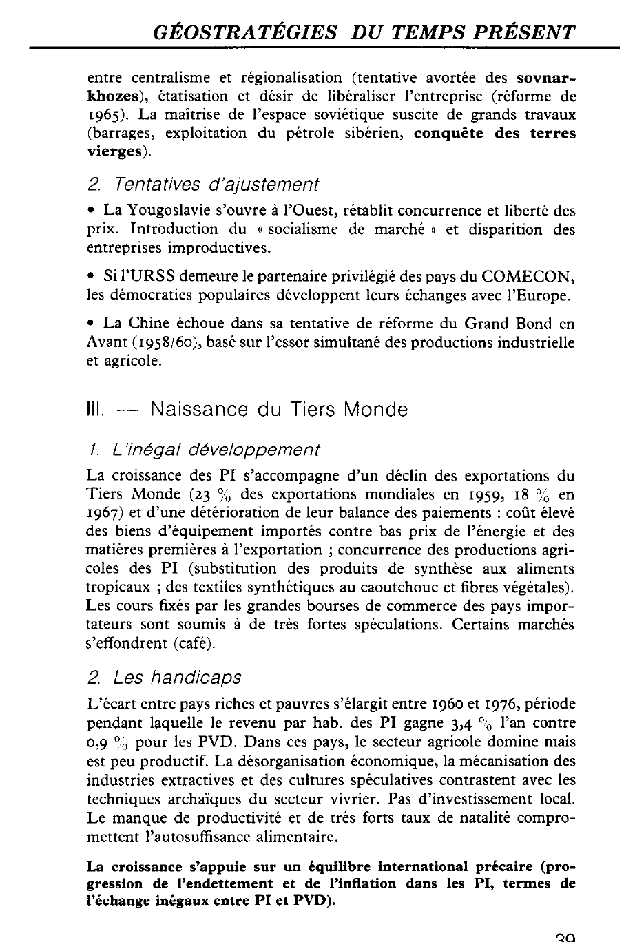 Prévisualisation du document LES TRANSFORMATIONS ÉCONOMIQUES MONDIALES (1960-1973) - HISTOIRE