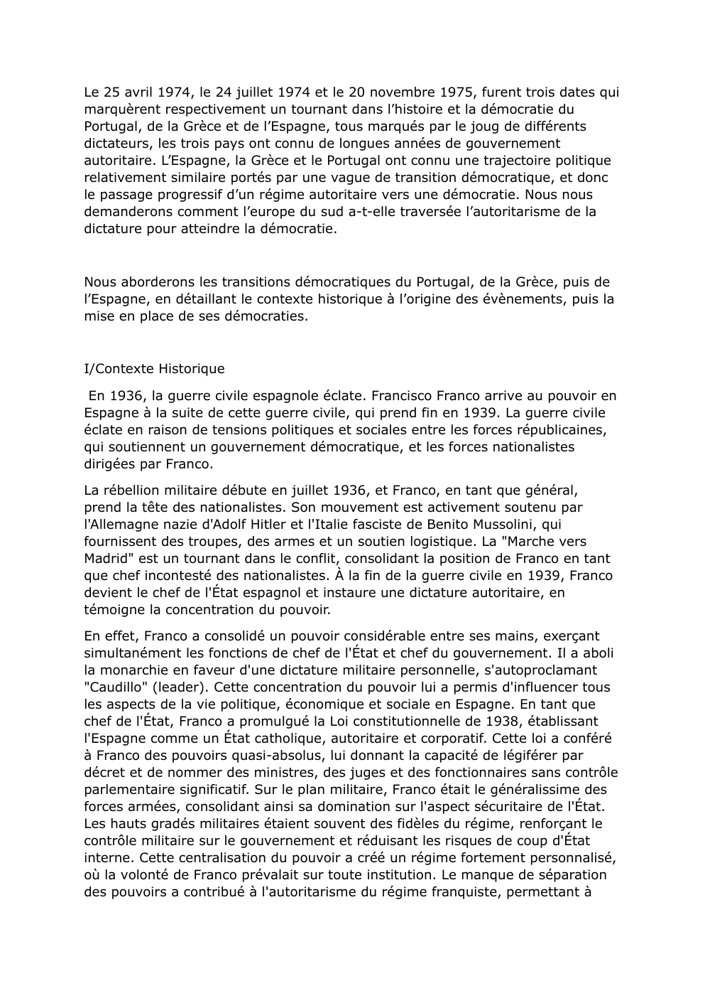 Prévisualisation du document Les transitions démocratiques de l'Europe autour de la Méditerranée, sujet EMC