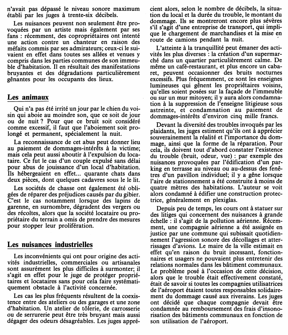 Prévisualisation du document LES TROUBLES DE VOISINAGE