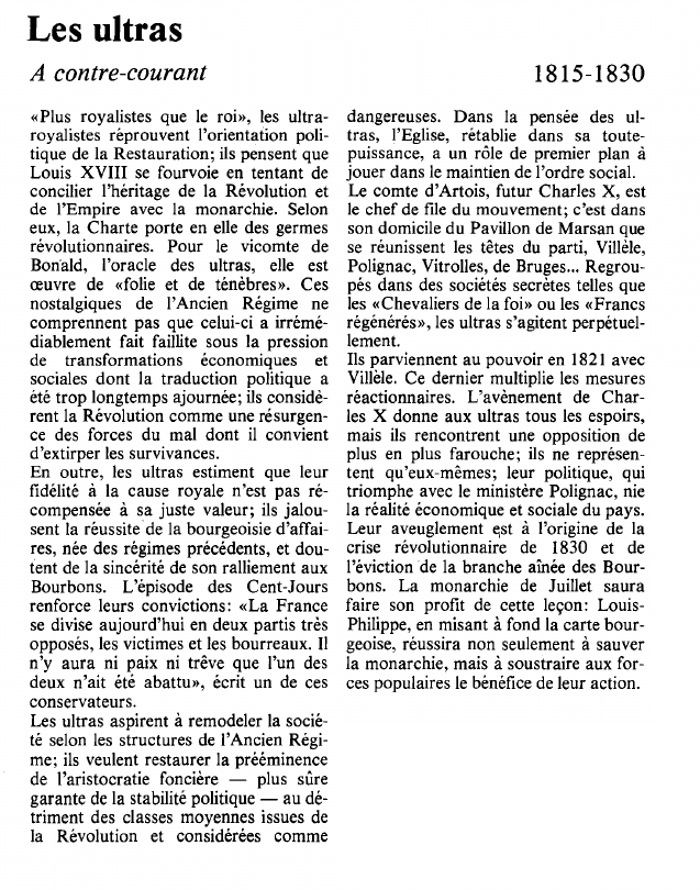 Prévisualisation du document Les ultras: A contre-courant.