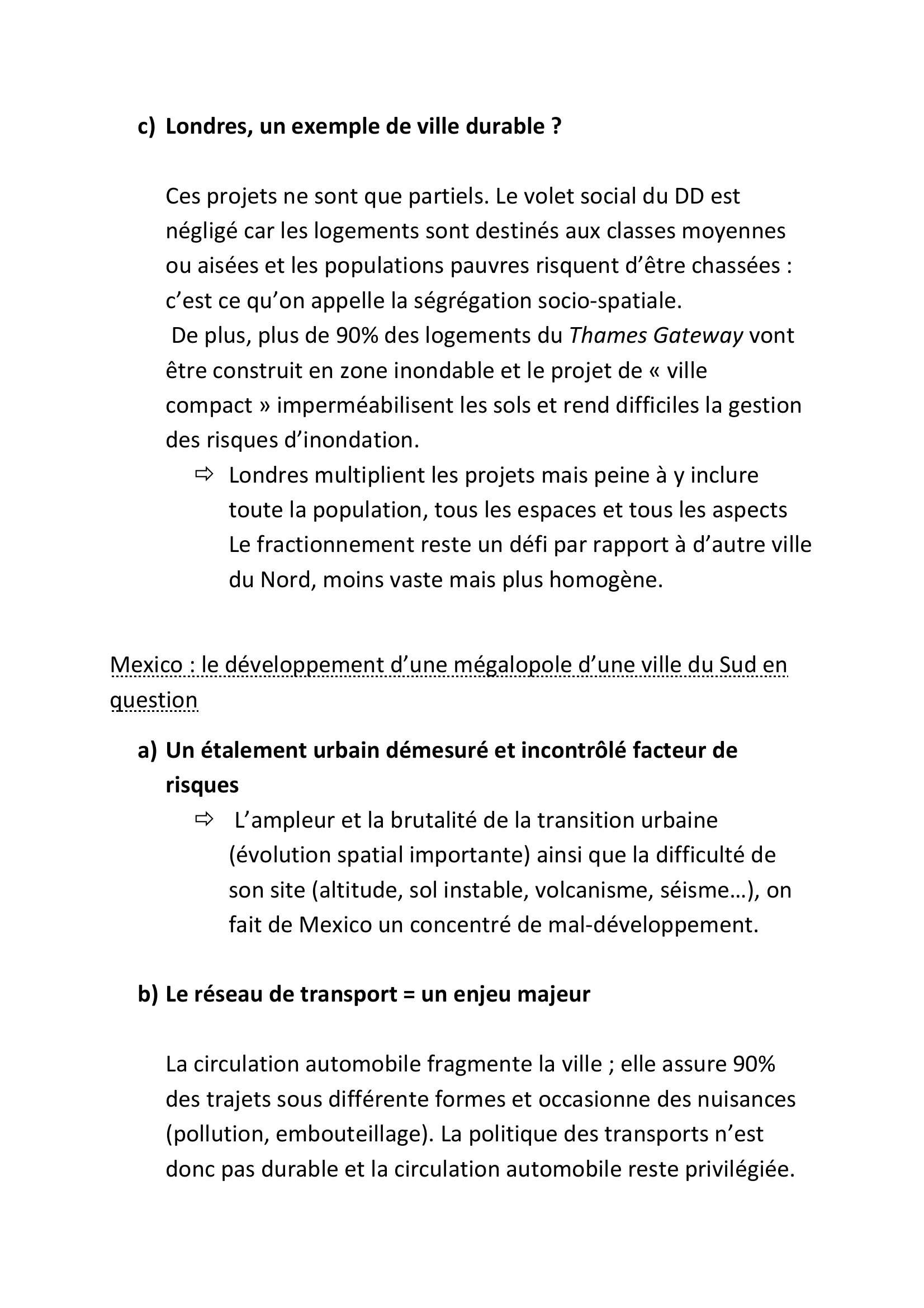 Prévisualisation du document Les villes et le développement durable