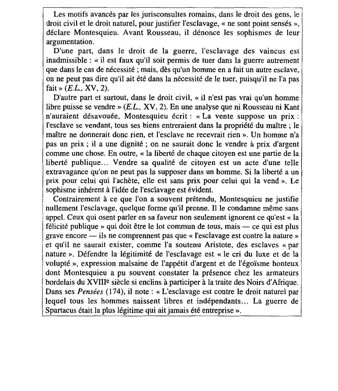 Prévisualisation du document L'esclavage chez Montesquieu