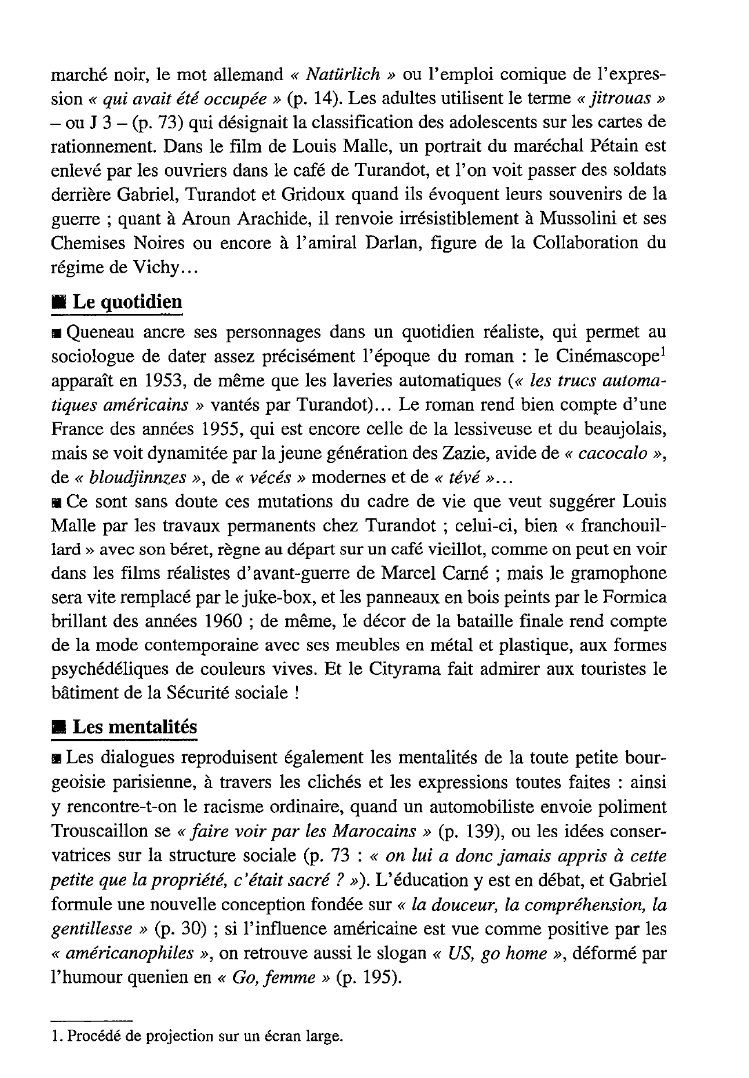 Prévisualisation du document L'espace et le temps dans Zazie dans le métro --> roman de Raymond Queneau