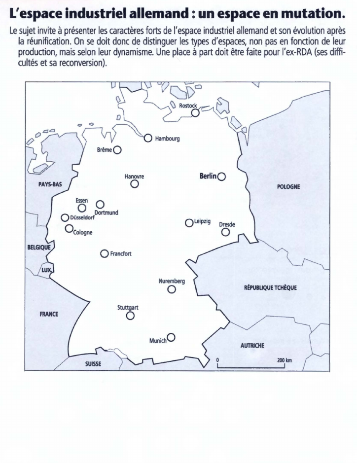 Prévisualisation du document L'espace industriel allemand : un espace en mutation.