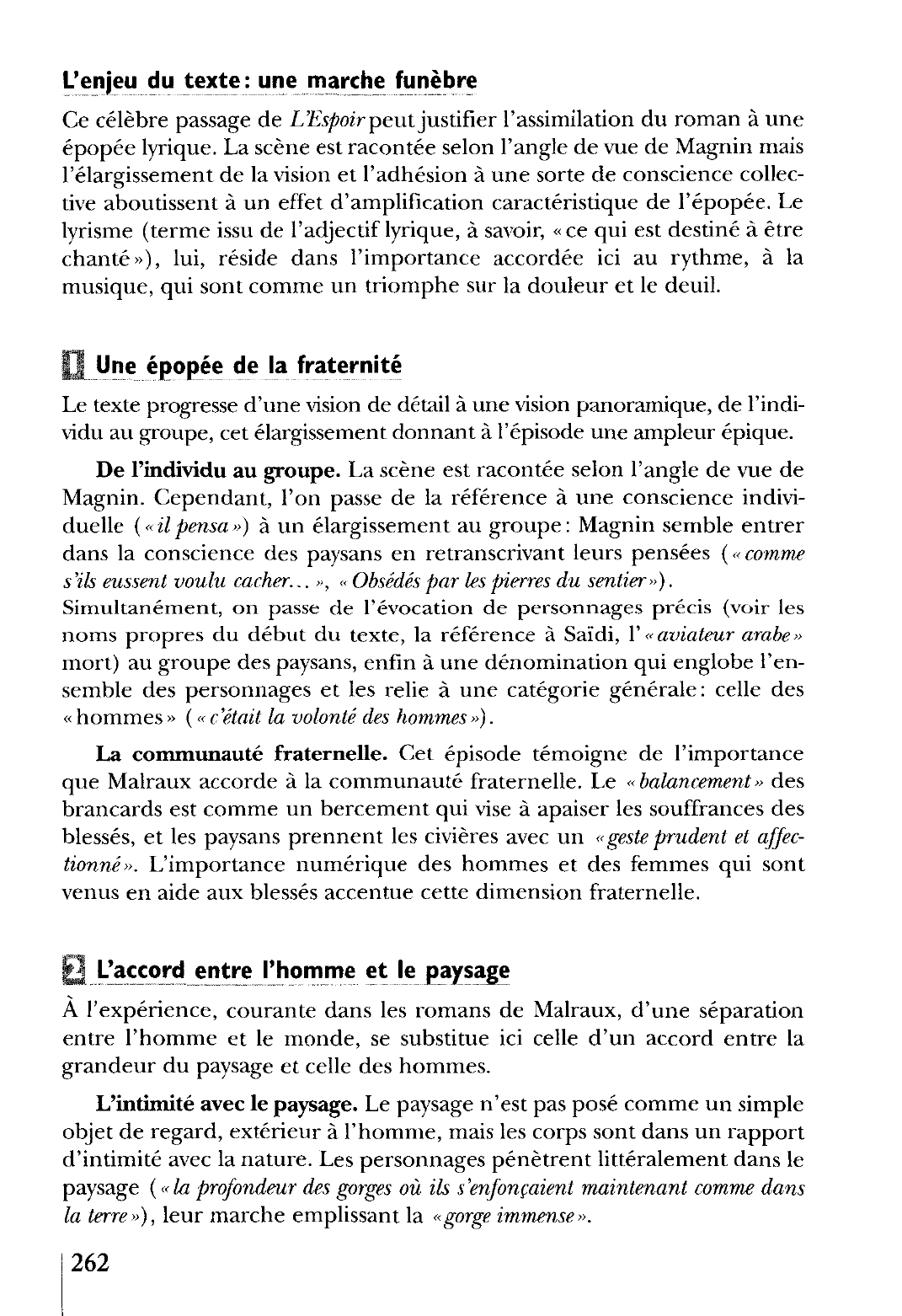 Prévisualisation du document L'Espoir, IIIe partie, Folio (Gallimard), pp. 558-559. Commentaire