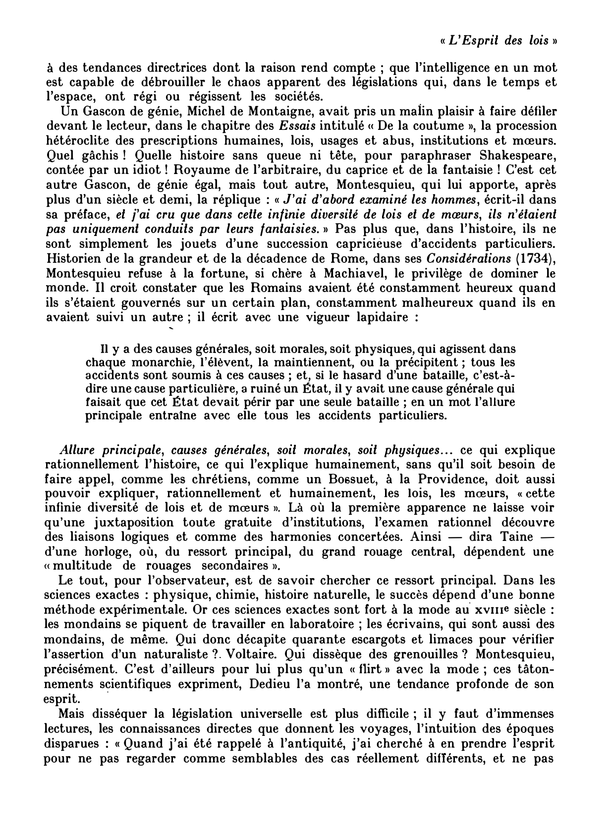 Prévisualisation du document « L'ESPRIT DES LOIS » DE MONTESQUIEU