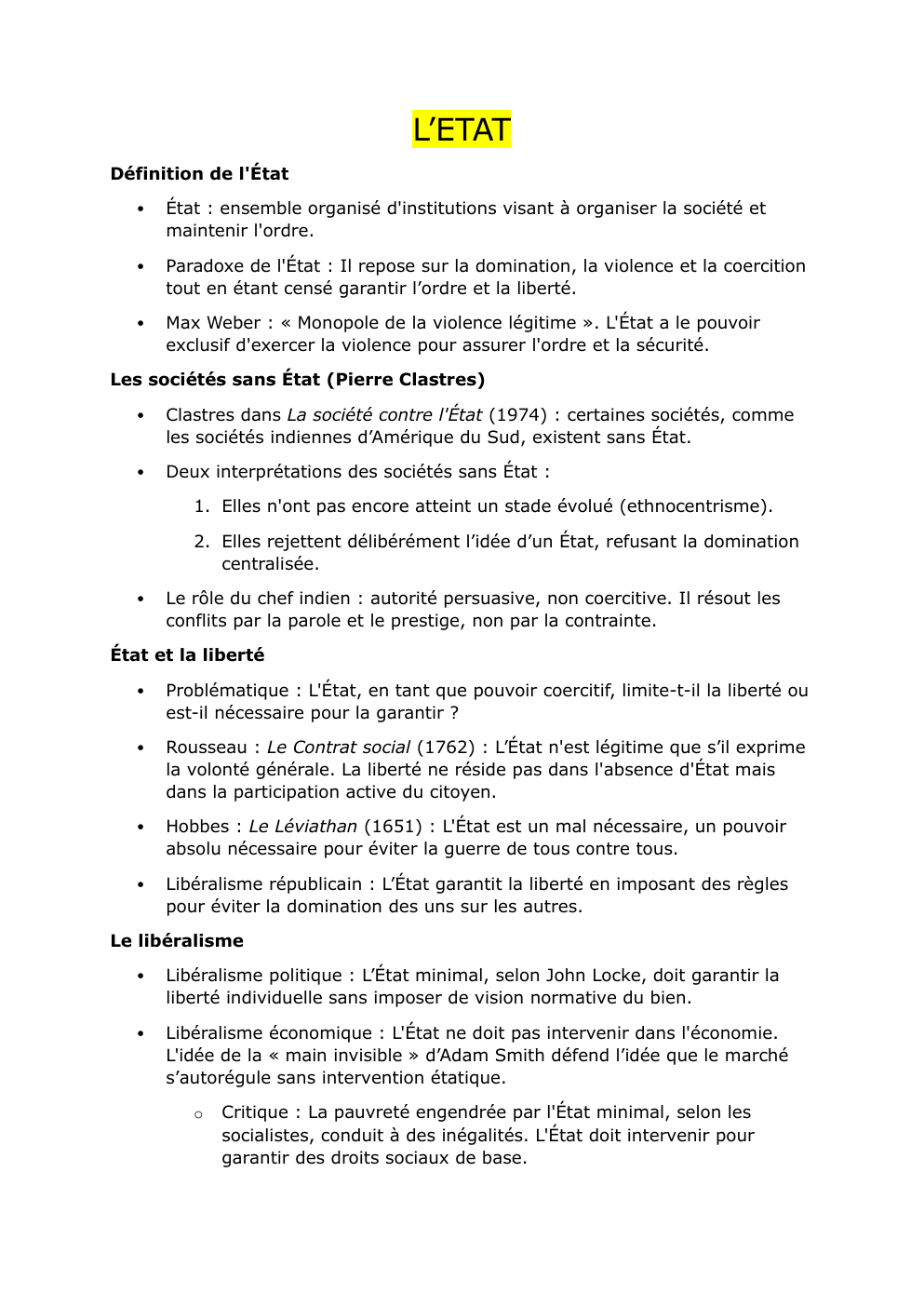 Prévisualisation du document L'etat