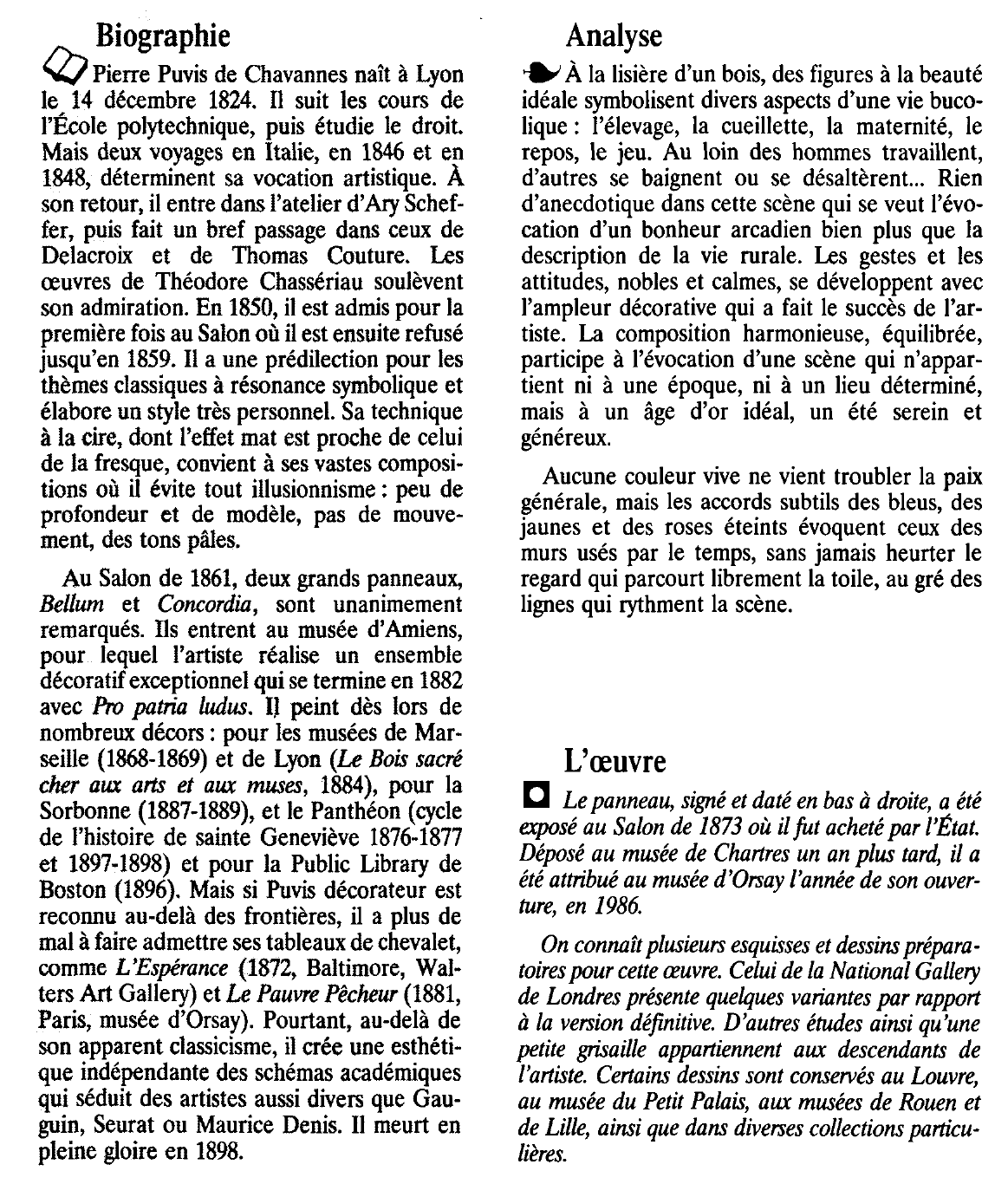 Prévisualisation du document L'ÉTÉ de PUVIS DE CHAVANNES Pierre