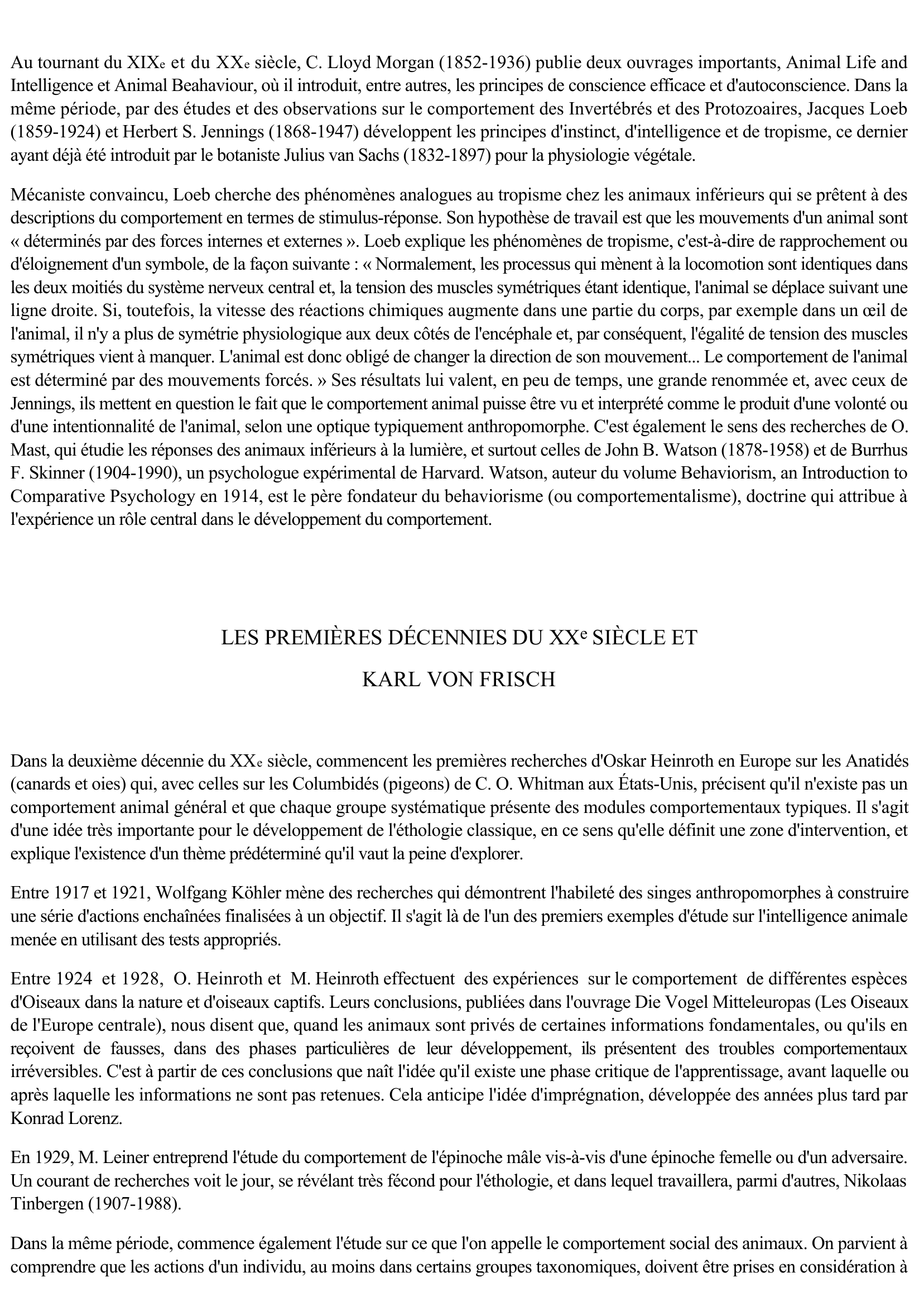 Prévisualisation du document L'ÉTHOLOGIE (Sciences et Techniques)