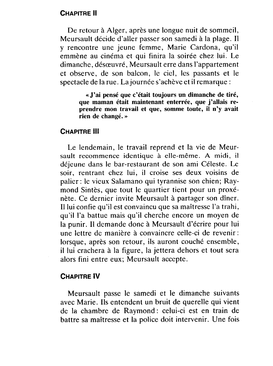 Prévisualisation du document L'Etranger de Camus (résumé et analyse)