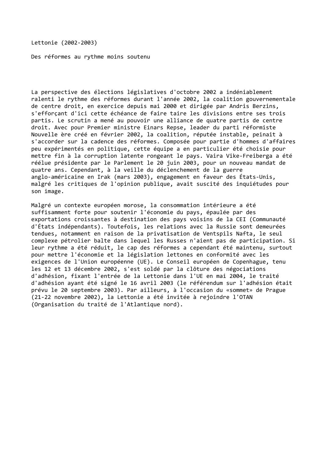 Prévisualisation du document Lettonie (2002-2003)