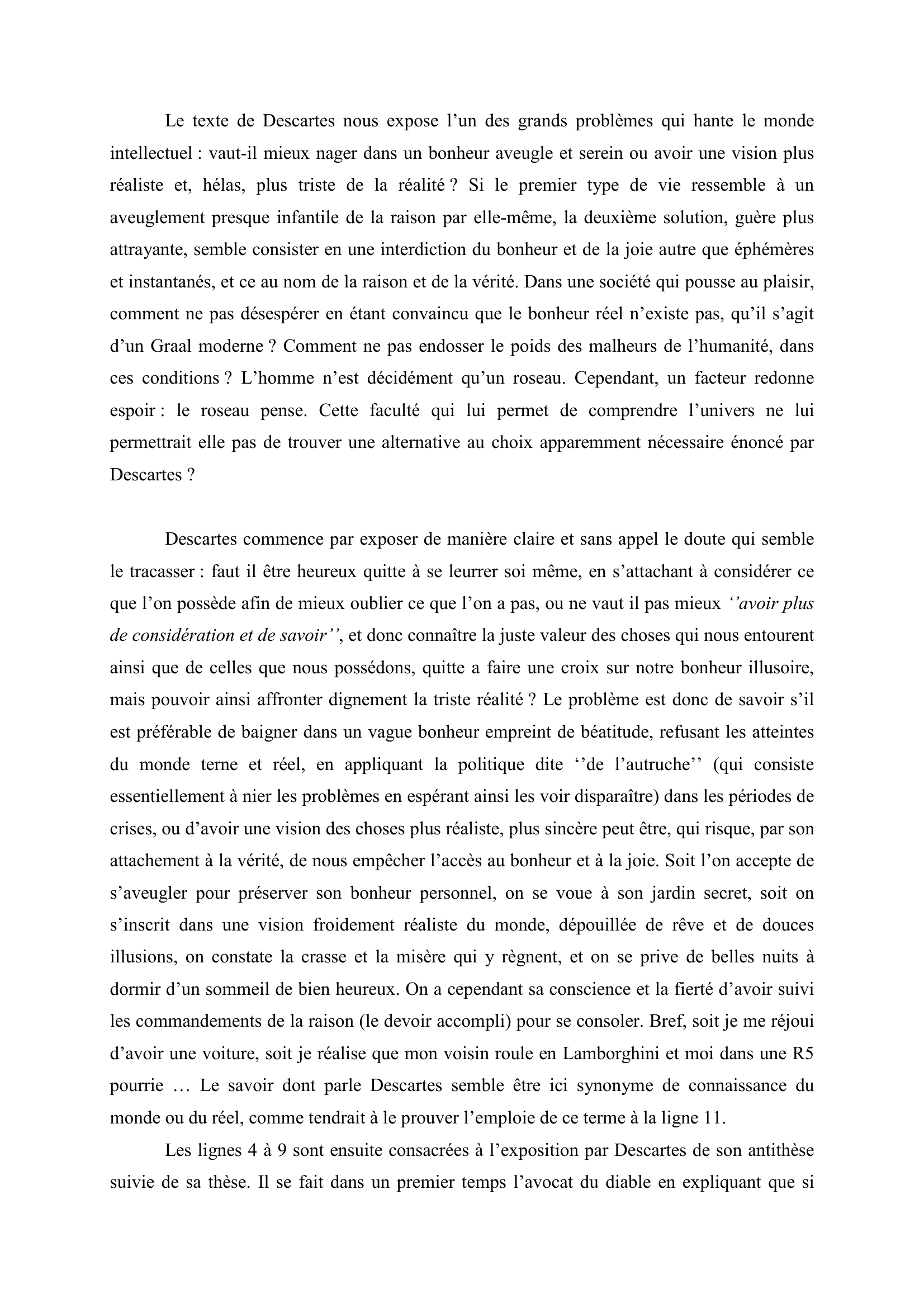 Prévisualisation du document Lettre à Elisabeth du 6 octobre 1645, Descartes