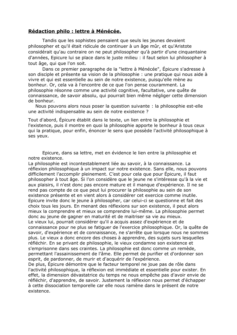 Prévisualisation du document lettre a ménécée explication de texte