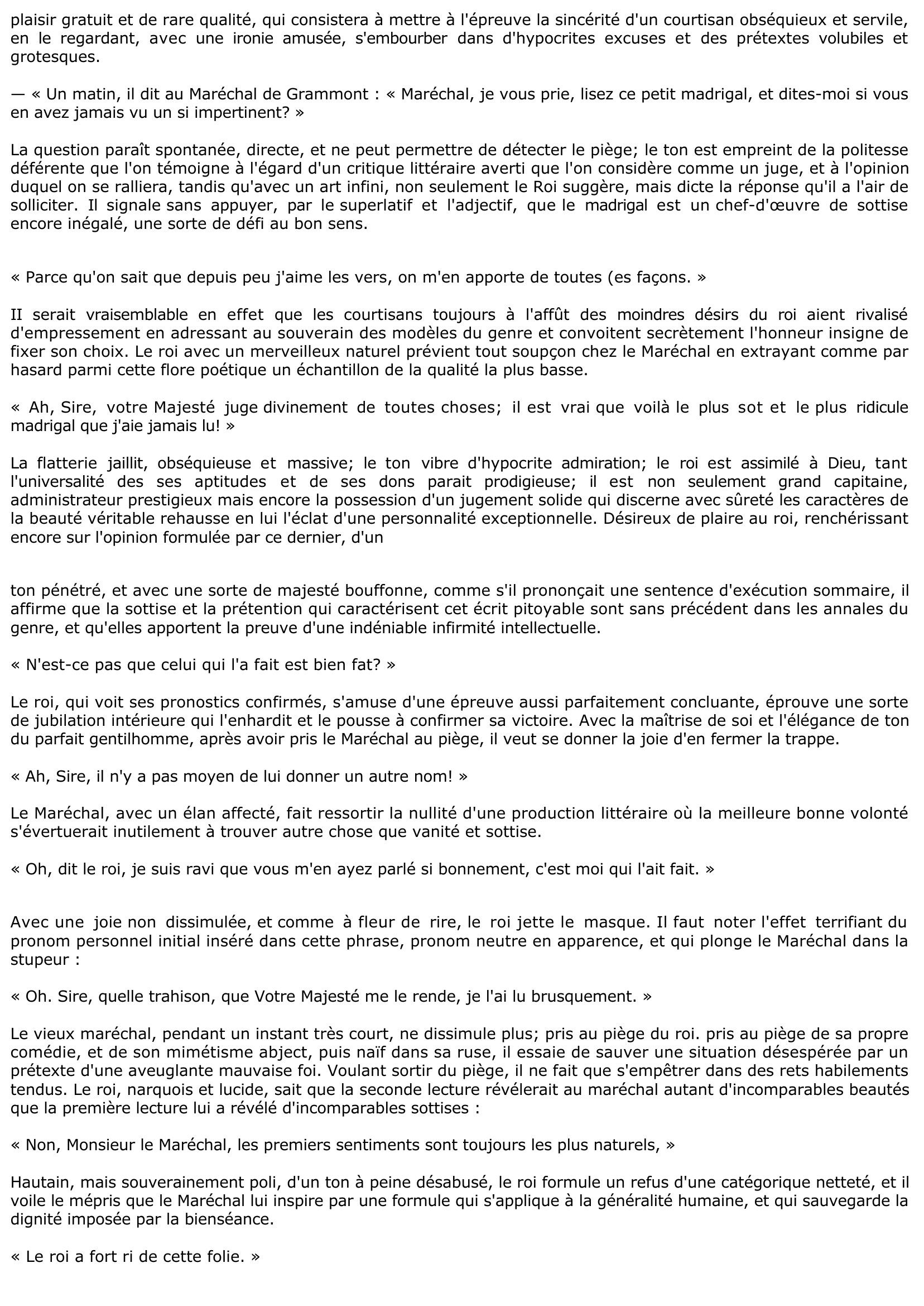 Prévisualisation du document Lettre de Monsieur de Pompone, de Mme de Sévigné.