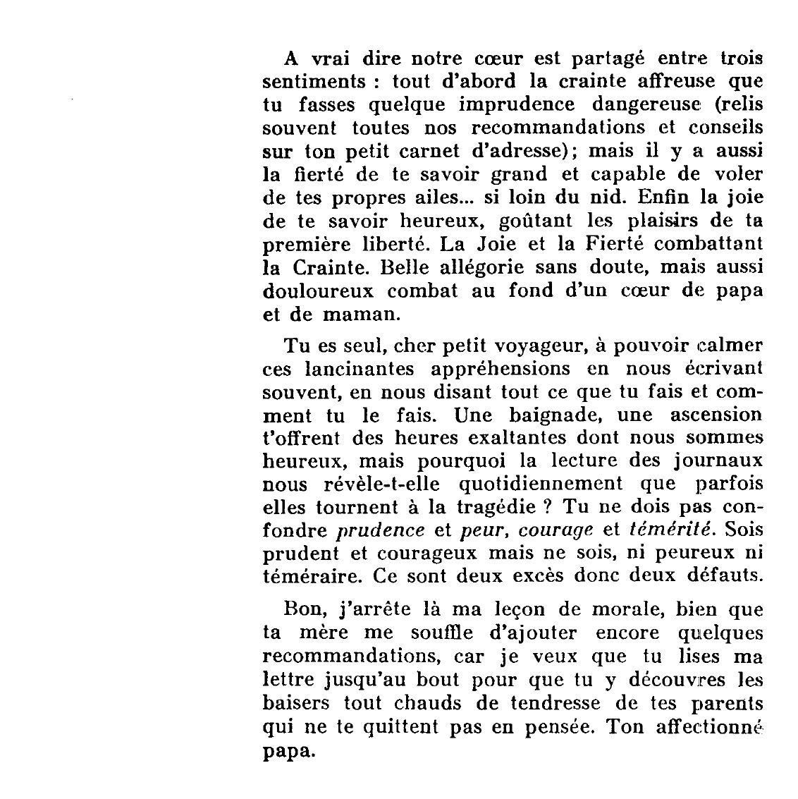 Prévisualisation du document Lettre d'un père à son fils à l'occasion d'une séparation