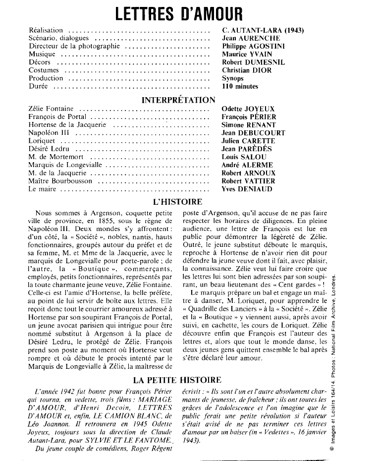 Prévisualisation du document LETTRES D'AMOUR