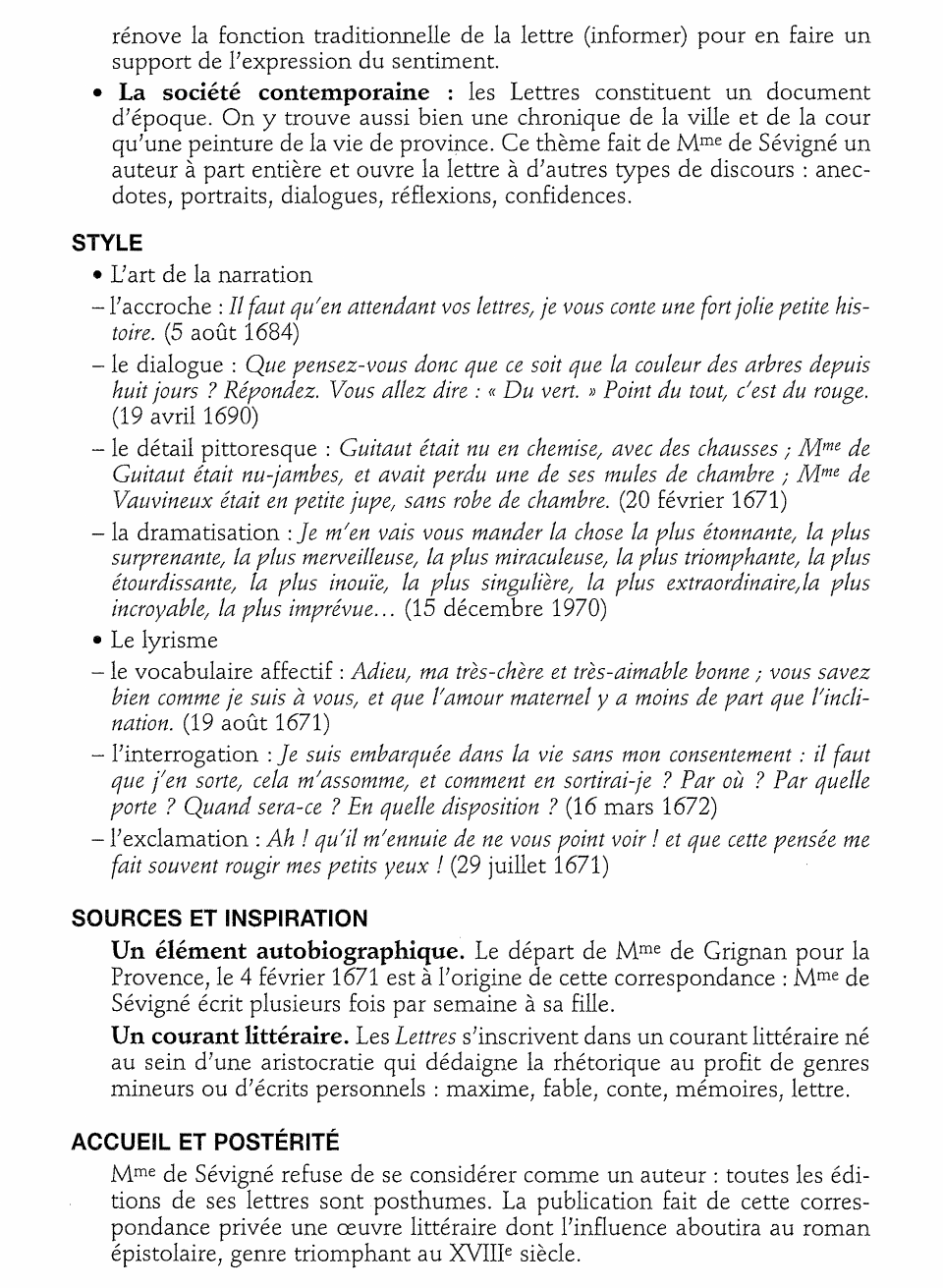 Prévisualisation du document Lettres de Marie de Rabutin-Chantal, marquise de Sévigné (analyse détaillée)
