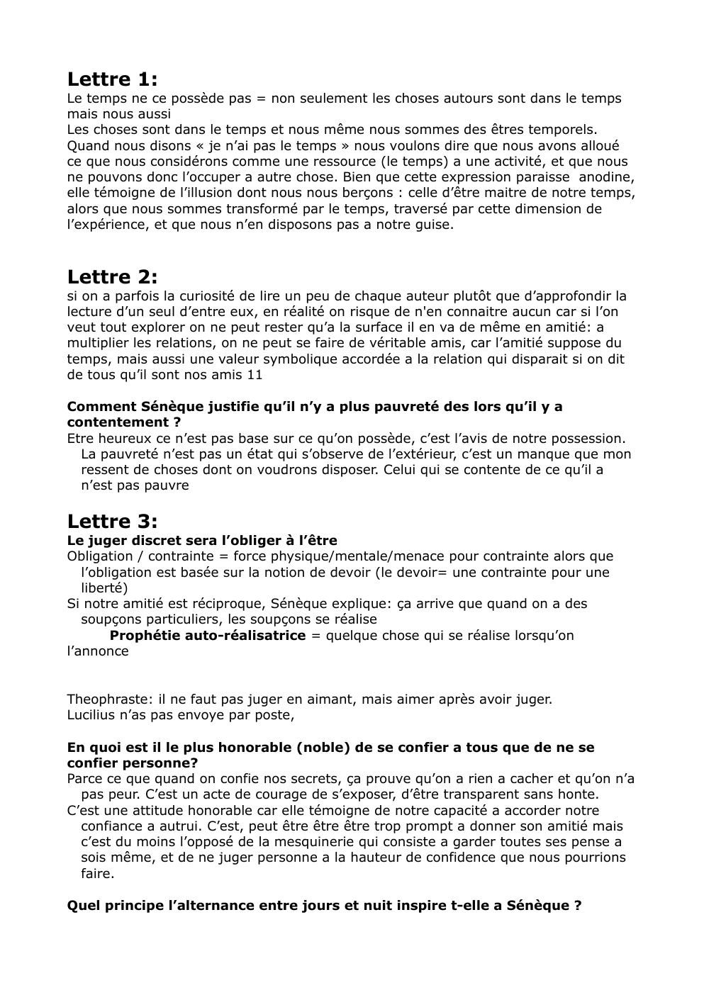 Prévisualisation du document Lettres de Sénèque (résumé et analyse)