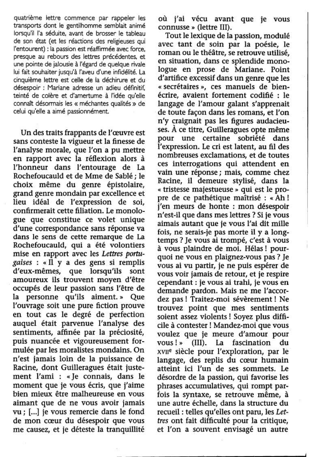 Prévisualisation du document Lettres portugaises traduites en français de Gabriel-Joseph de La Vergne, comte de Guilleragues