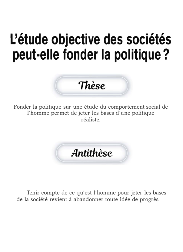 Prévisualisation du document L'étude objective des sociétés peut-elle fonder la politique ?