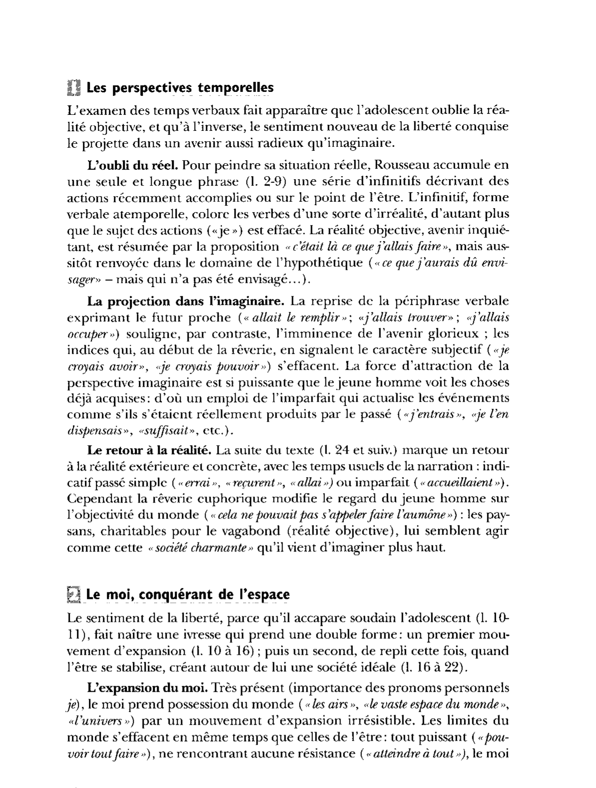 Prévisualisation du document L'euphorie de la liberté  Livre II, Folio (Gallimard), pp. 79-80 - Rousseau