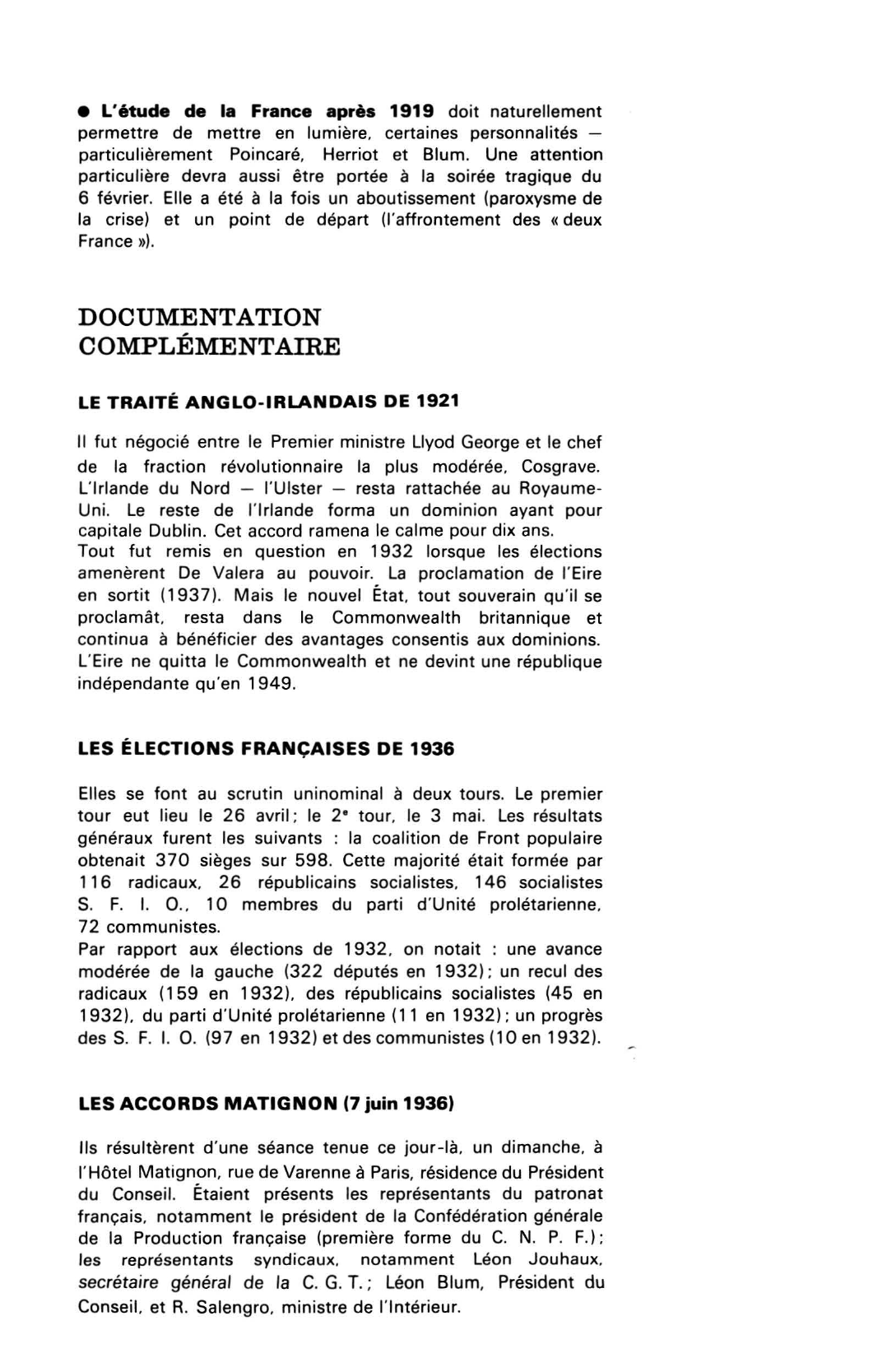Prévisualisation du document L'EUROPE DE 1919 À 1939 LES DIFFICULTÉS DU ROYAUME-UNI ET DE LA FRANCE