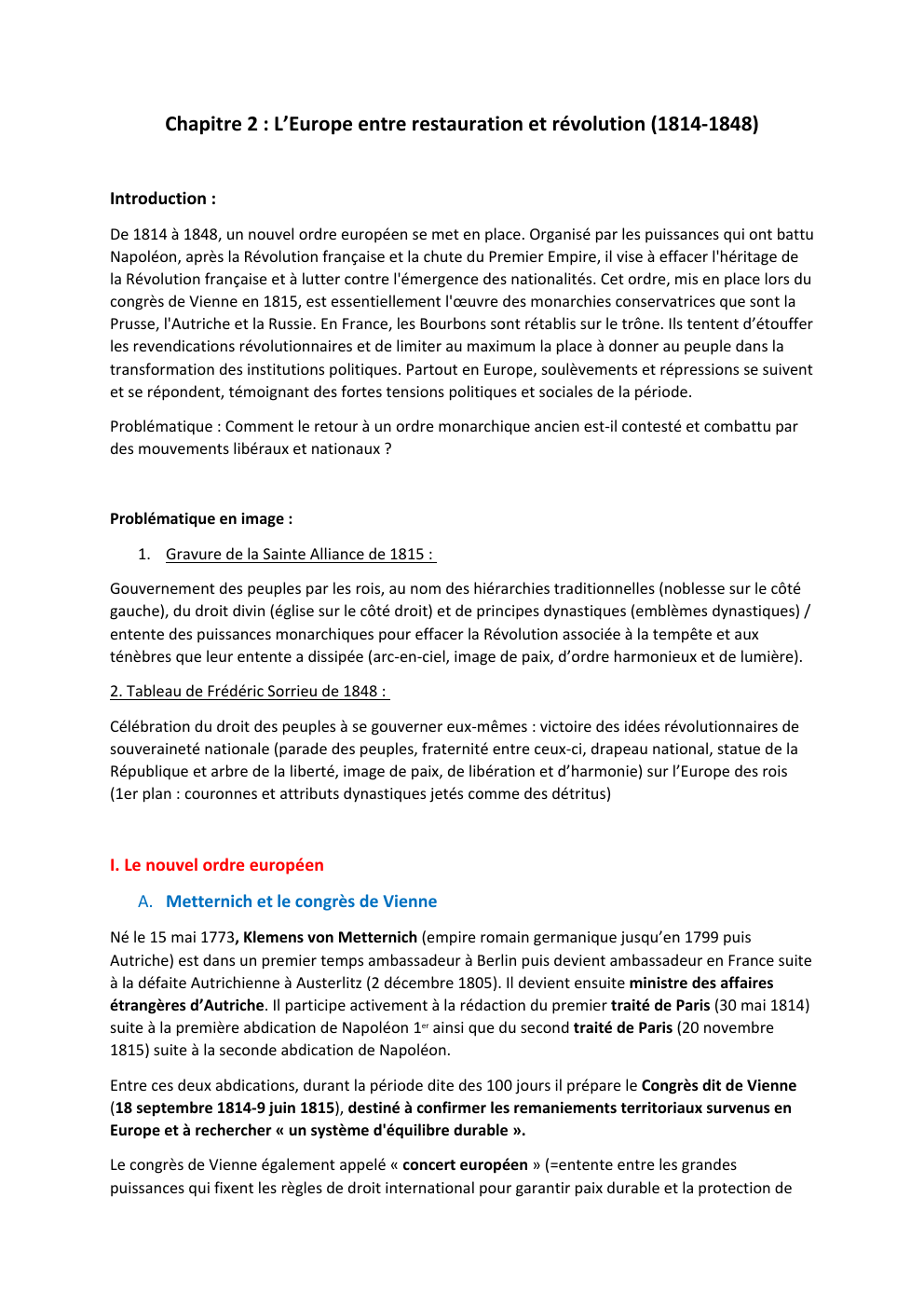 Prévisualisation du document L’Europe entre restauration et révolution (1814-1848