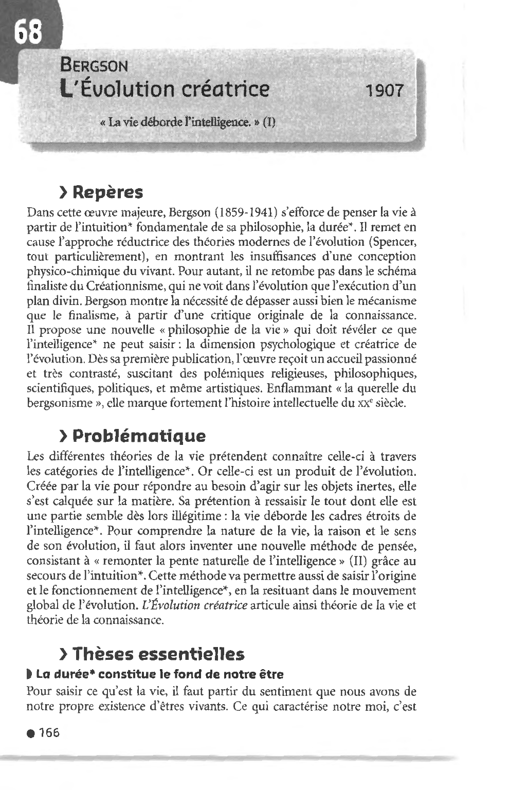 Prévisualisation du document L'ÉVOLUTION CRÉATRICE CHEZ BERGSON