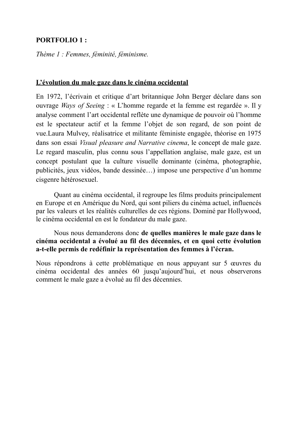 Prévisualisation du document l"évolution du male gaze dans le cinéma occidental